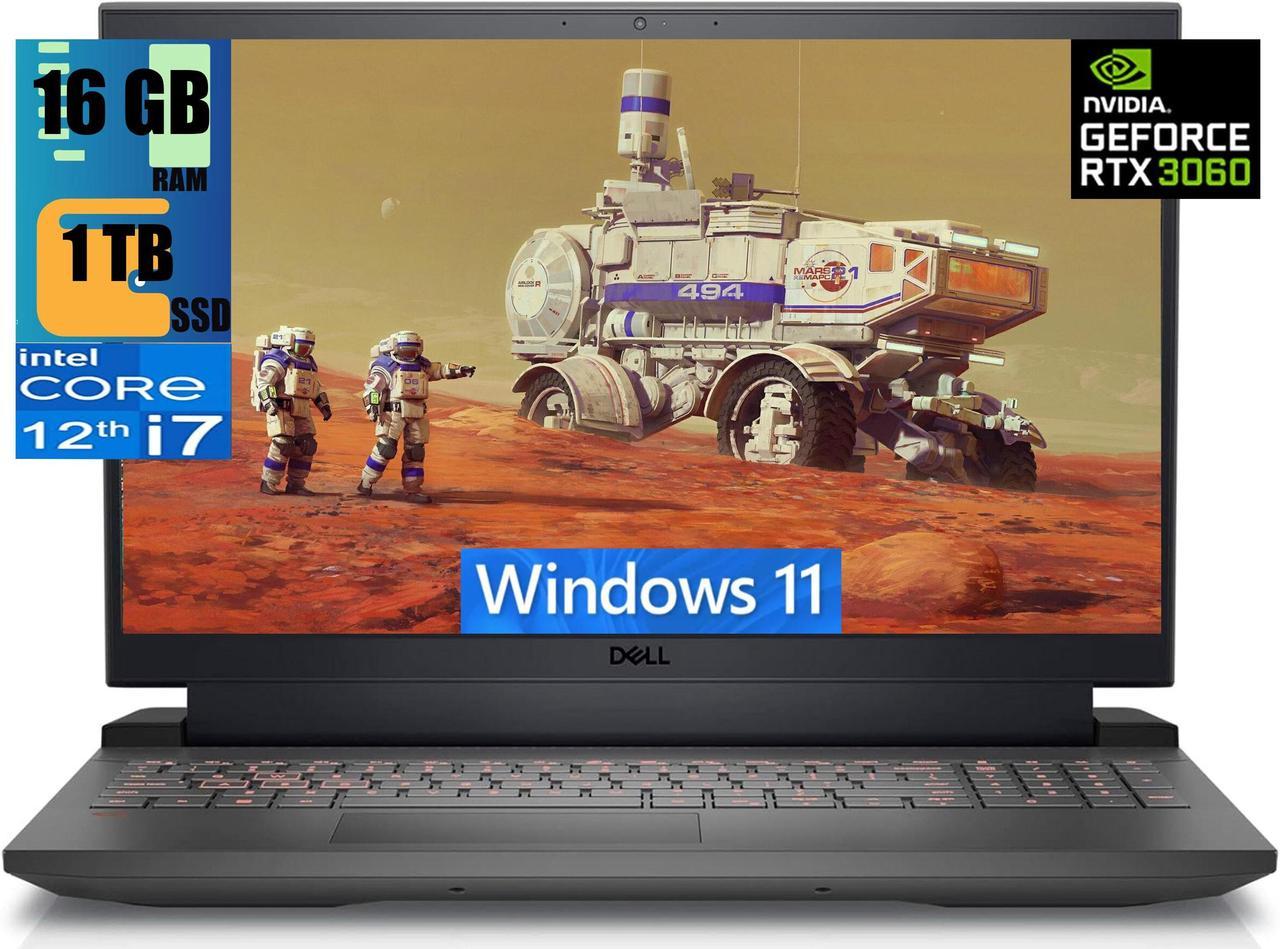 Dell G15 5520 15 Gaming Laptop, 15.6" FHD 120Hz Display, Intel Core i7-12700H 14 cores  Processor, NVIDIA GeForce RTX 3060 6GB GDDR6, 16GB DDR5  1TB PCIe SSD, Wi-Fi 6, USB C, Windows 11