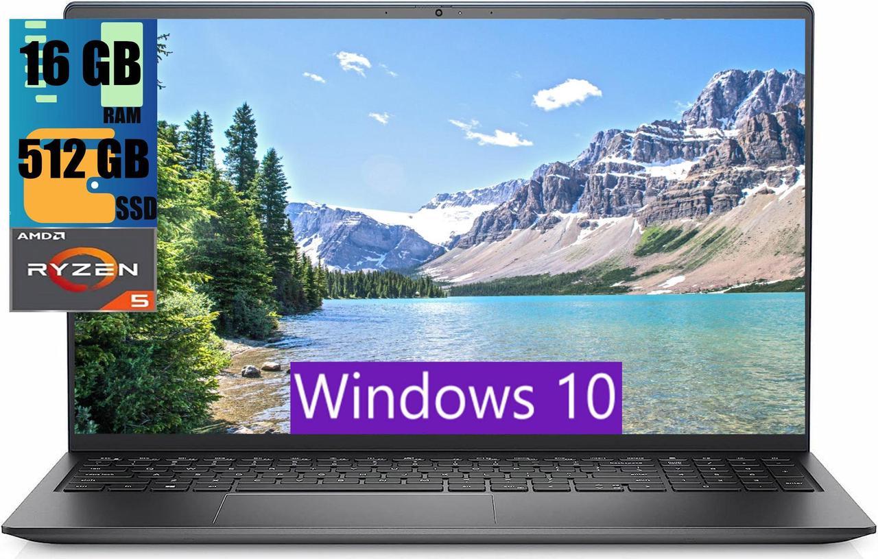 Dell Inspiron 3525 15 Laptop, 15.6" FHD Display, AMD Ryzen 5 5500U 6-Core Processor up to 4GHz, AMD Radeon Graphics, 16GB DDR4  512GB PCIe SSD, Wi-Fi, Bluetooth, Windows 10