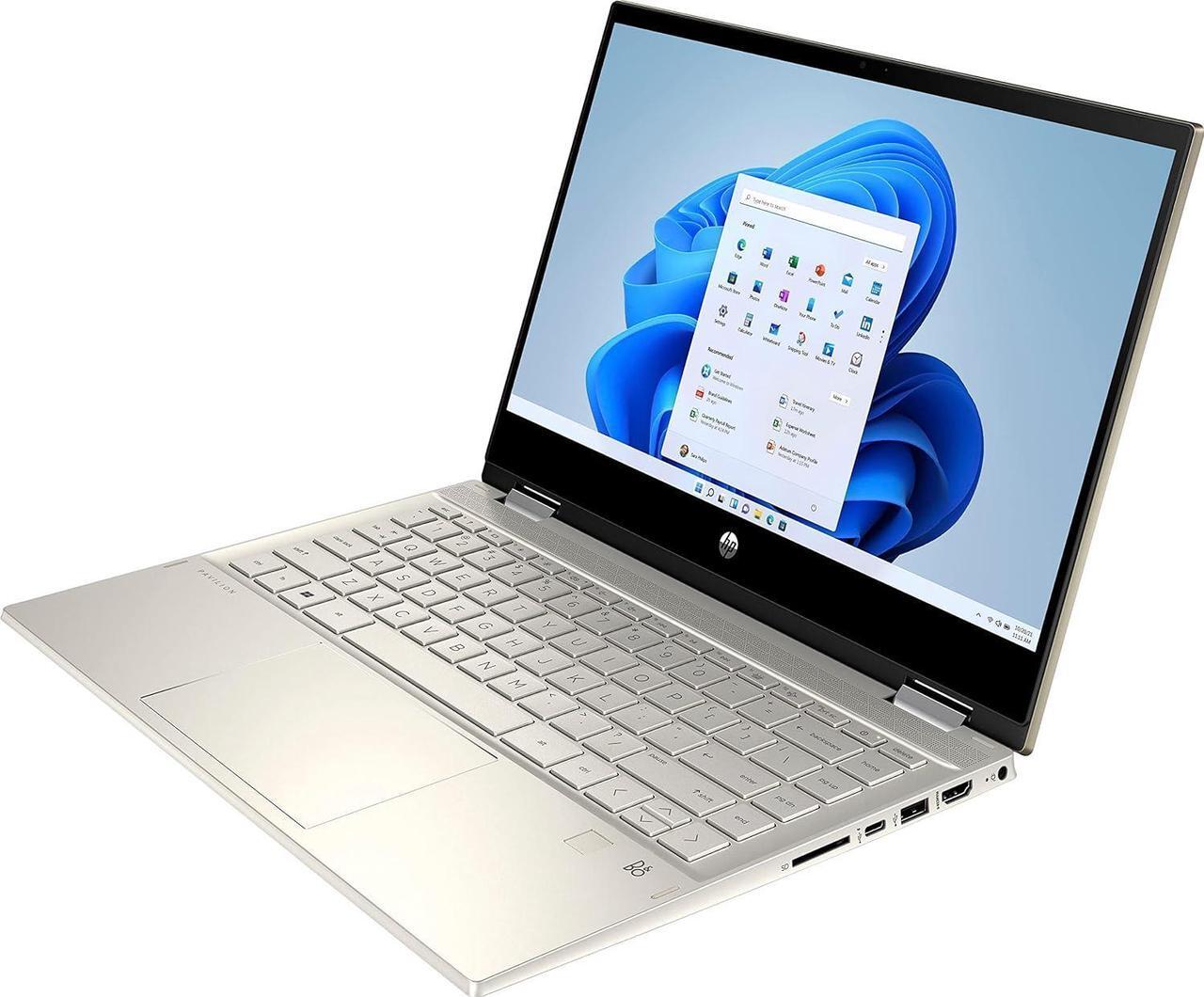 Alt view image 5 of 7 - HP Pavilion x360 14 2-in-1 Convertible Laptop, 14" FHD Touchscreen, Intel Core i5-1135G7 4 cores Processor, Intel Iris Xe Graphics, 32GB DDR4  2TB PCIe SSD, Fingerprint, Windows 11 Pro