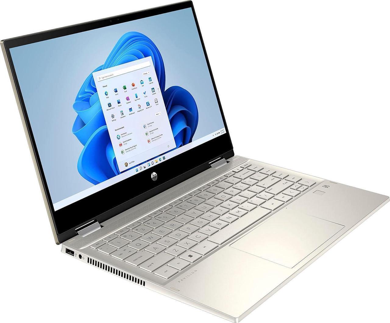 Alt view image 6 of 7 - HP Pavilion x360 14 2-in-1 Convertible Laptop, 14" FHD Touchscreen, Intel Core i5-1135G7 4 cores Processor, Intel Iris Xe Graphics, 32GB DDR4  2TB PCIe SSD, Fingerprint, Windows 11 Pro