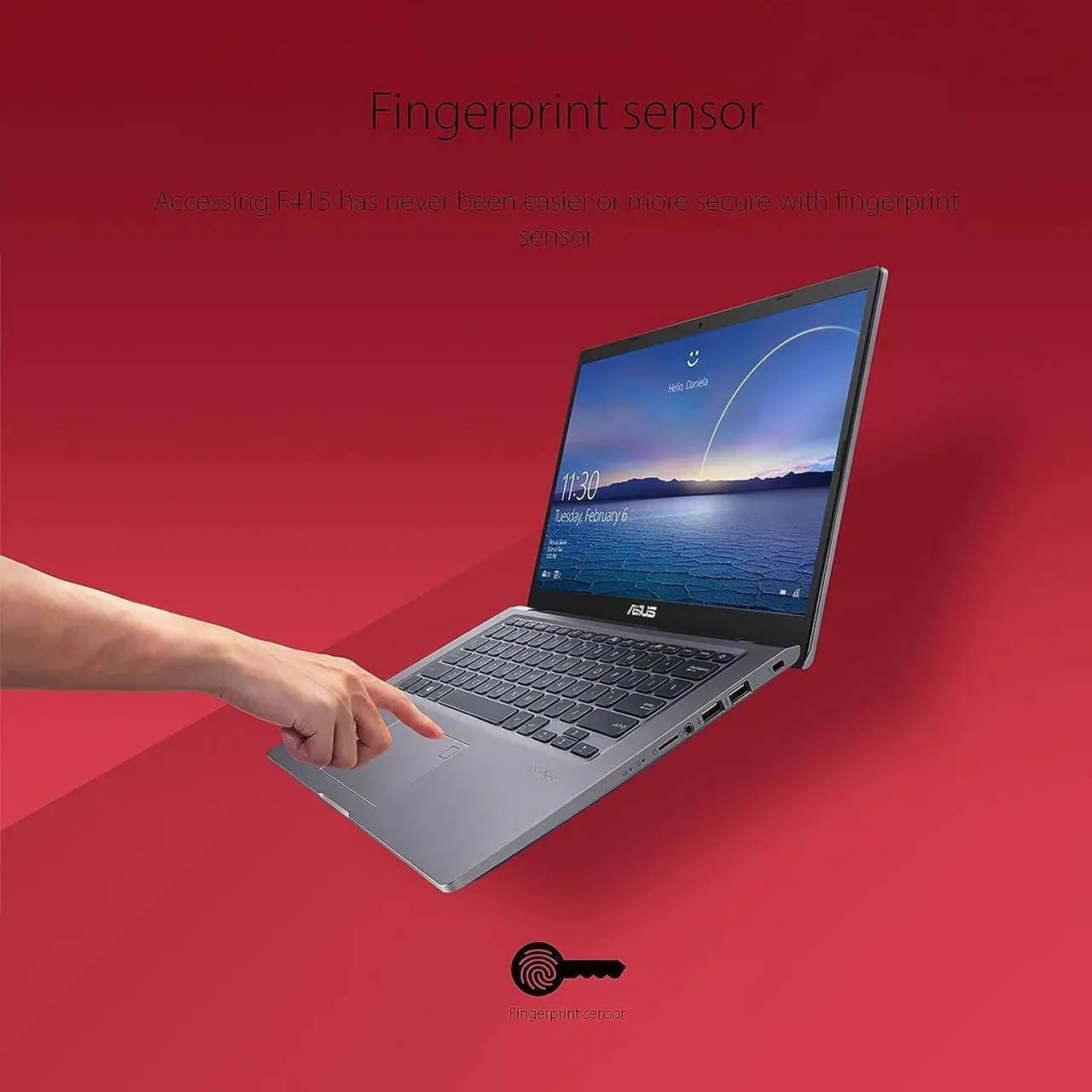 Alt view image 4 of 7 - ASUS VivoBook 14 Slim Laptop, 14" FHD Display (1920 x 1080), Intel Core i3-1115G4 (Beats i7-8550U), Intel UHD graphics, 20GB DDR4  2TB PCIe SSD, Backlitkeyboard, Fingerprint Reader, Windows 11