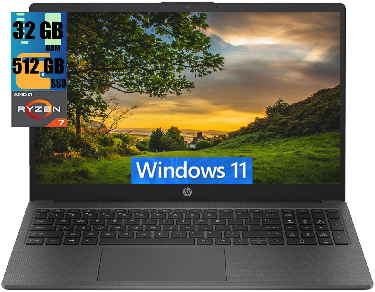 Main image of HP 255 G10 15 Business Laptop, 15.6" FHD (1920 x 1080) Display, AMD Ryzen 7 7730U 8 Cores Processor, AMD Radeon Graphics, 32GB DDR4  512GB PCIe SSD, Webcam, Wi-Fi 6, Windows 11