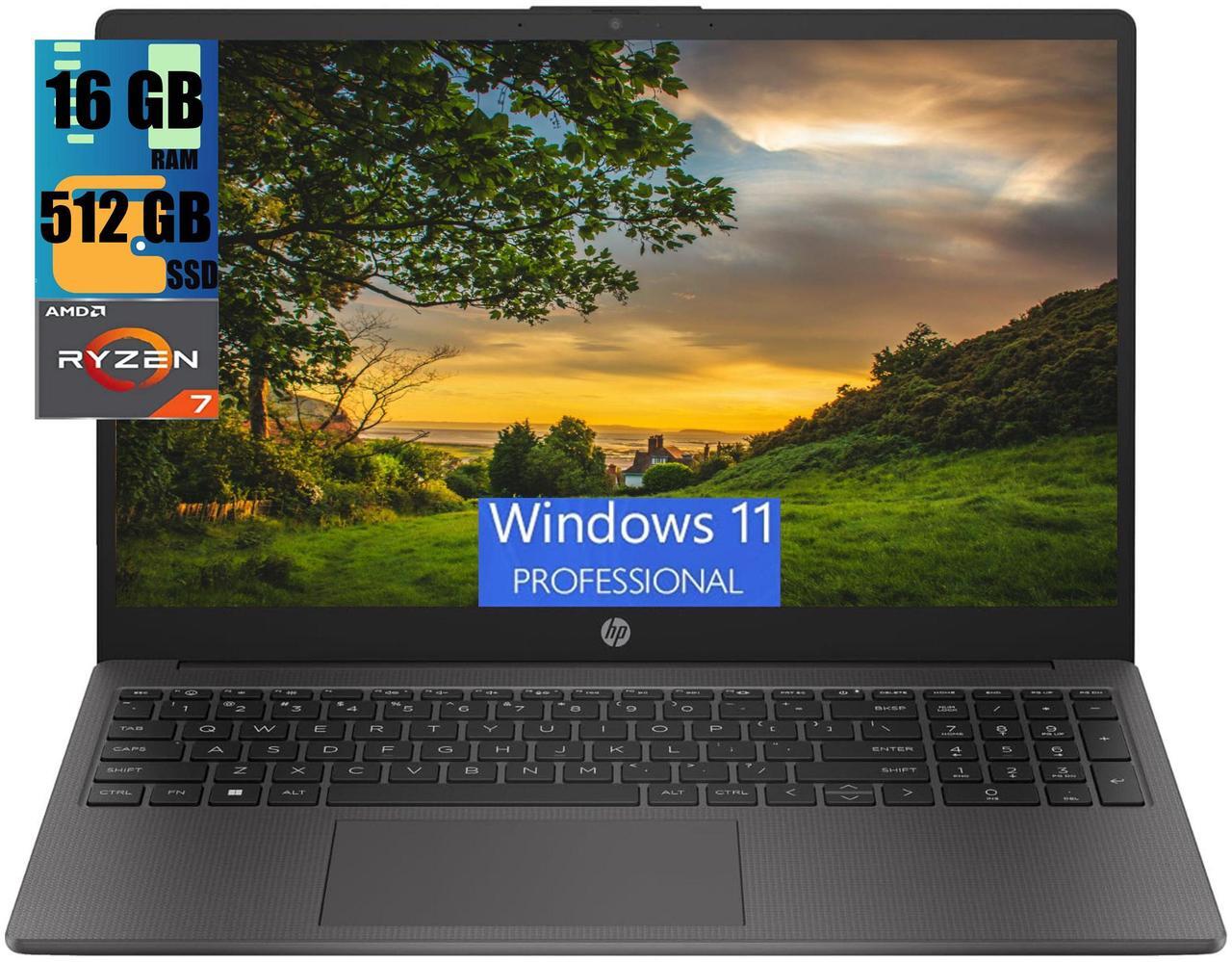 Main image of HP 255 G10 15 Business Laptop, 15.6" FHD (1920 x 1080) Display, AMD Ryzen 7 7730U 8 Cores Processor, AMD Radeon Graphics, 16GB DDR4  512GB PCIe SSD, Webcam, Wi-Fi 6, Windows 11 Pro