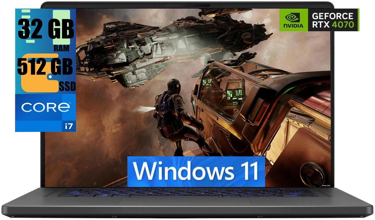 Main image of ASUS ROG Zephyrus G16 Gaming Laptop, 16" FHD 165Hz Display, Intel Core i7-13620H 10-core Processor, GeForce RTX 4070 8GB GDDR6 Graphics, 32GB DDR4  512GB PCIe SSD, RGB KB, WiFi 6E, Windows 11