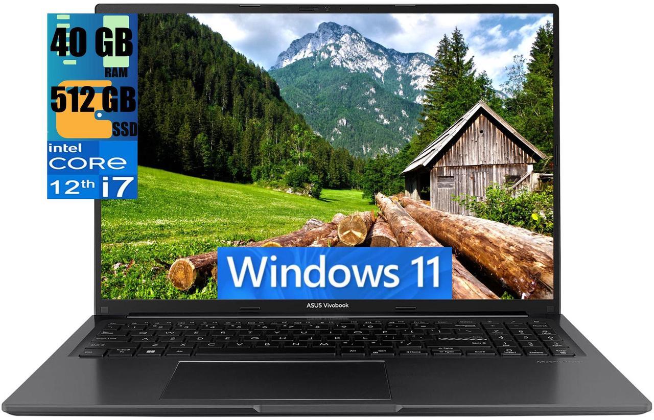 Main image of ASUS Vivobook 16 Laptop, 16" FHD+ (1920 x 1200) Display, Intel Core i7-1255U 10 Cores Processor, Intel Iris Xe Graphics, 40GB DDR4  512GB PCIe SSD, Webcam, HDMI, Wi-Fi, Windows 11