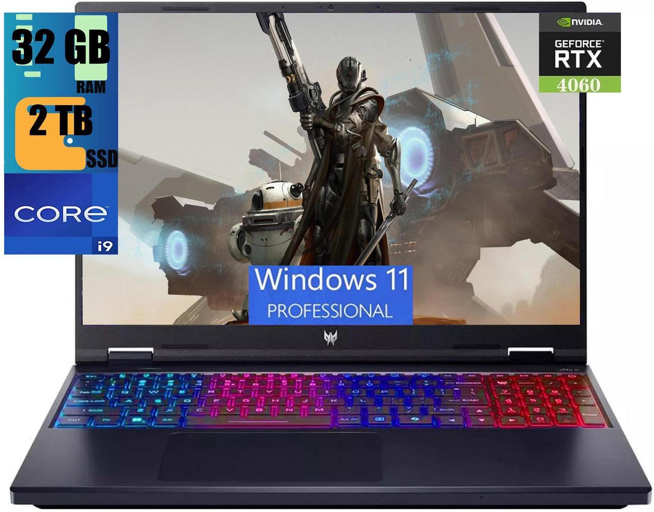 Main image of Acer Predator Helios Neo 16 Gaming Laptop, 16" WUXGA 165Hz Display, Intel Core i9-14900HX 24-Core Processor, NVIDIA GeForce RTX 4060 8GB Graphic, 32GB DDR5  2TB PCIe SSD, RGB Backlit, Windows 11 Pro