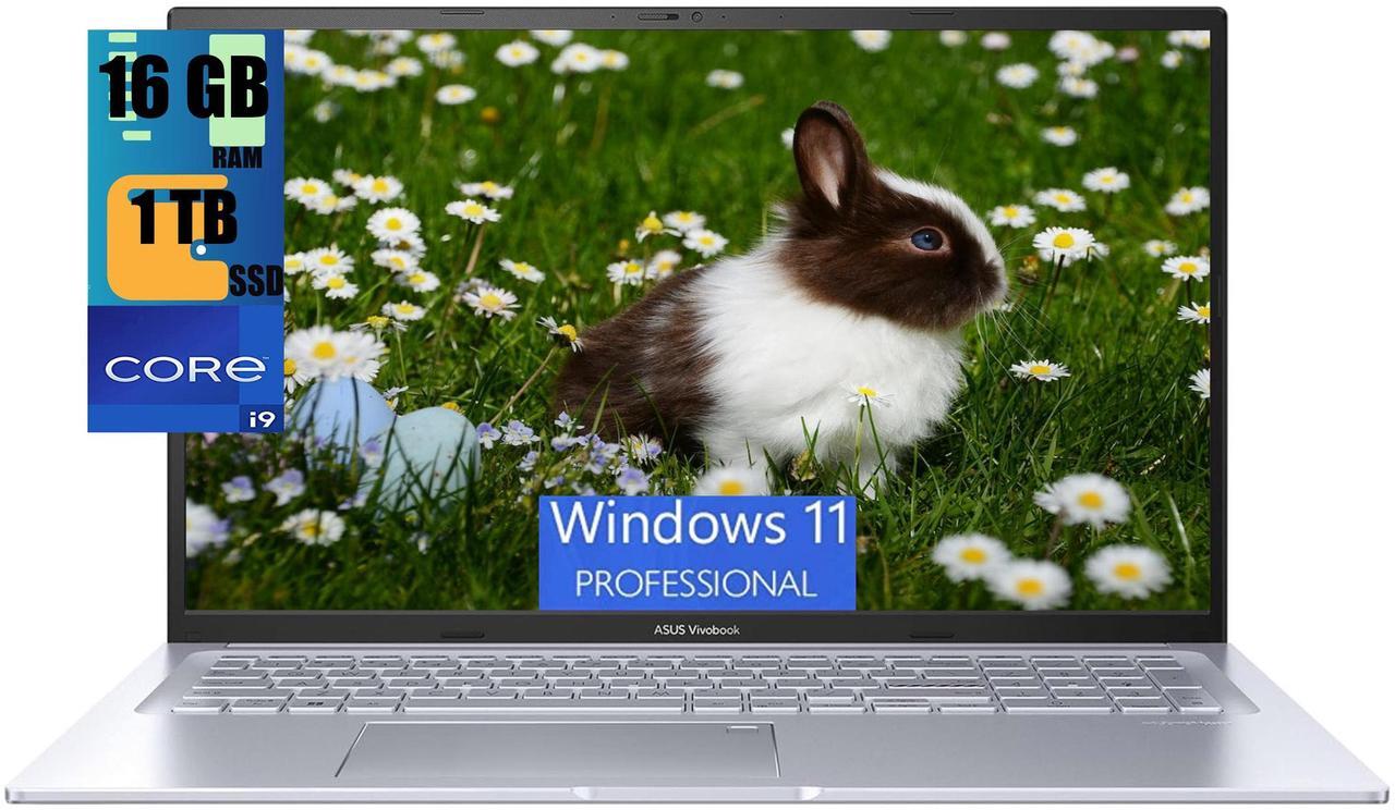 Main image of ASUS Vivobook 17X Laptop, 17.3" FHD (1920 x 1080) Display, Intel Core i9-13900H 14 cores Processor, Intel Iris Xe graphics, 16GB DDR4  1TB PCIe SSD, Wi-Fi 6E + Bluetooth 5.3, Windows 11 Pro