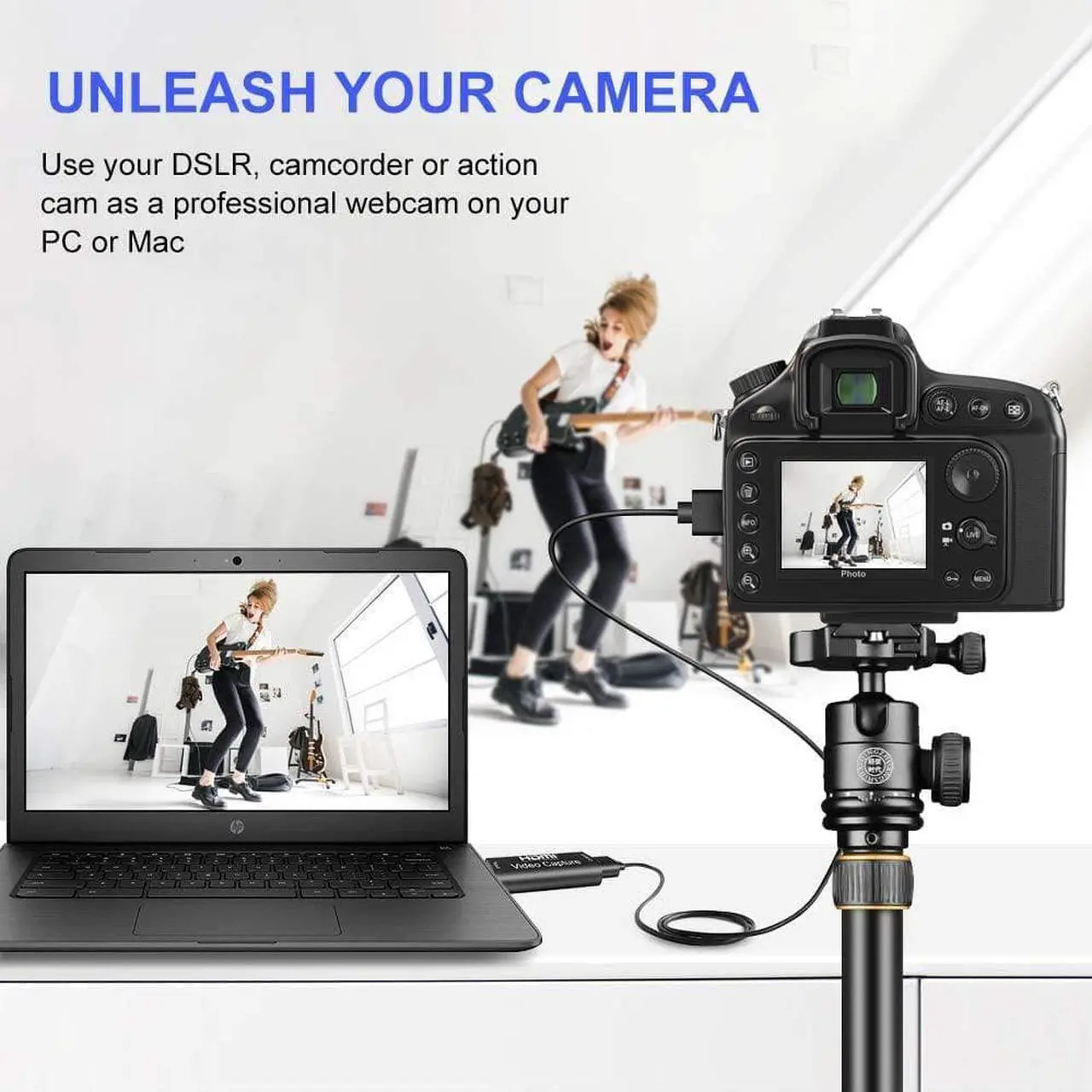 Alt view image 4 of 7 - HDMI USB Audio Video Capture Cards, HDMI to USB Game Capture Card,Full HD 1080P Recording, Easily Connect DSLR, Camcorder, or Action Cam to PC or Mac for High Definition Acquisition, Live Broadcasting