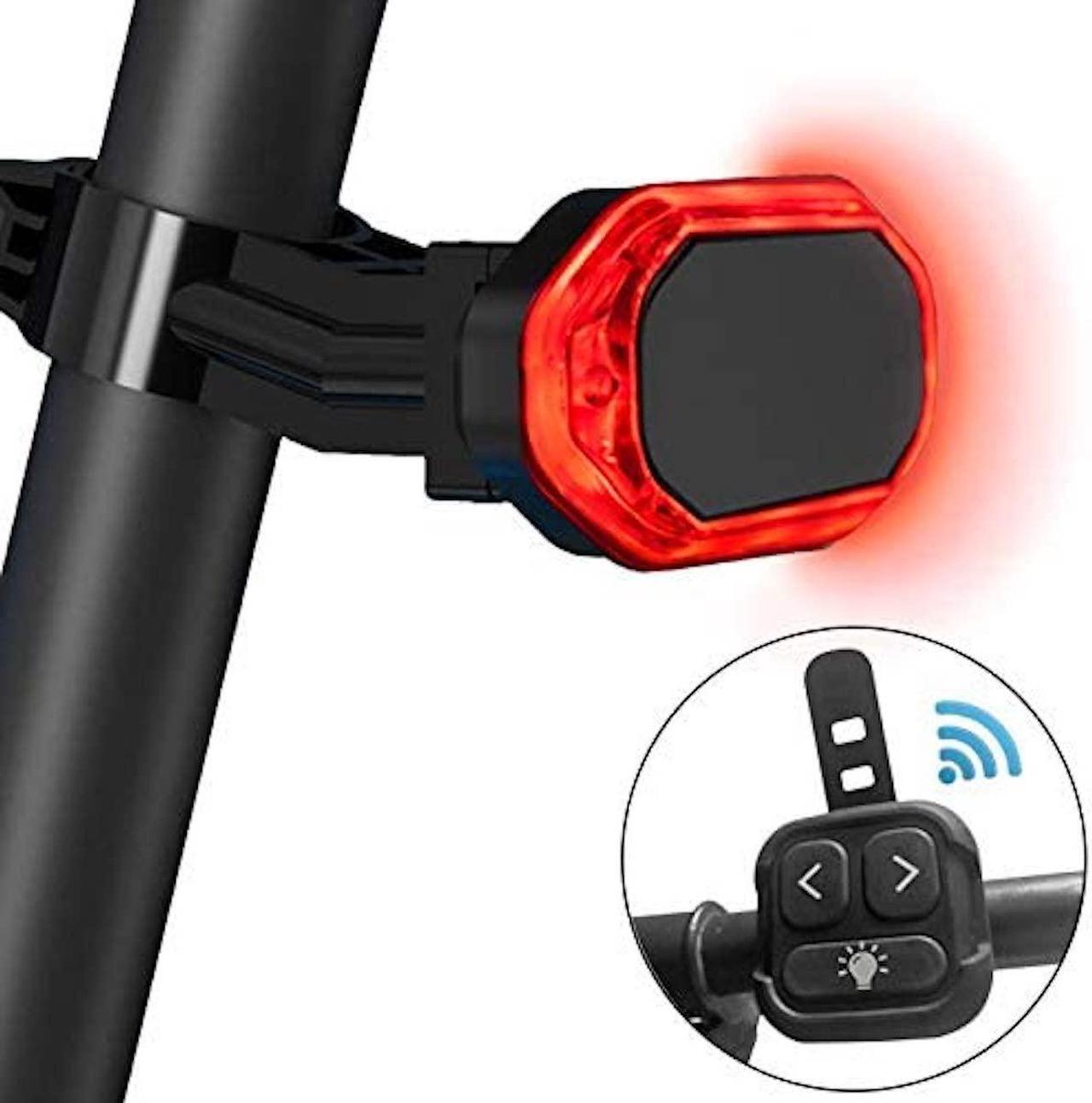 Alt view image 4 of 7 - MANOVELL Bike Tail Light with Turn Signals, Two Installation Methods Bright USB Rechargeable Automatic Bike Brake Light, Wireless Remote Control Waterproof Bicycle Rear Light fit Bicycle and Helmet