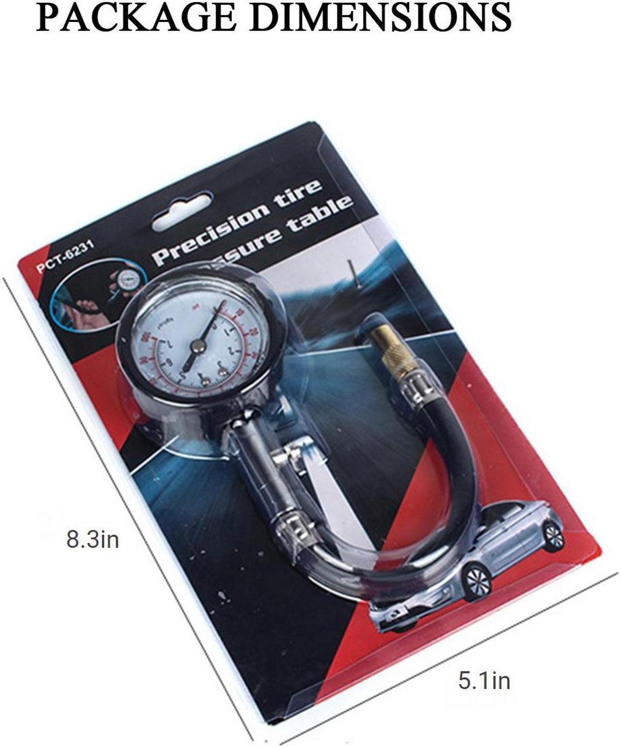 Alt view image 6 of 7 - CARROFIX Tire Pressure Gauge (0-100 PSI) Heavy Duty Mechanical Pointer Truck Car Tire air gauge