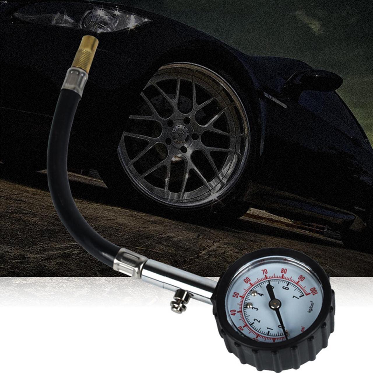 Alt view image 7 of 7 - CARROFIX Tire Pressure Gauge (0-100 PSI) Heavy Duty Mechanical Pointer Truck Car Tire air gauge