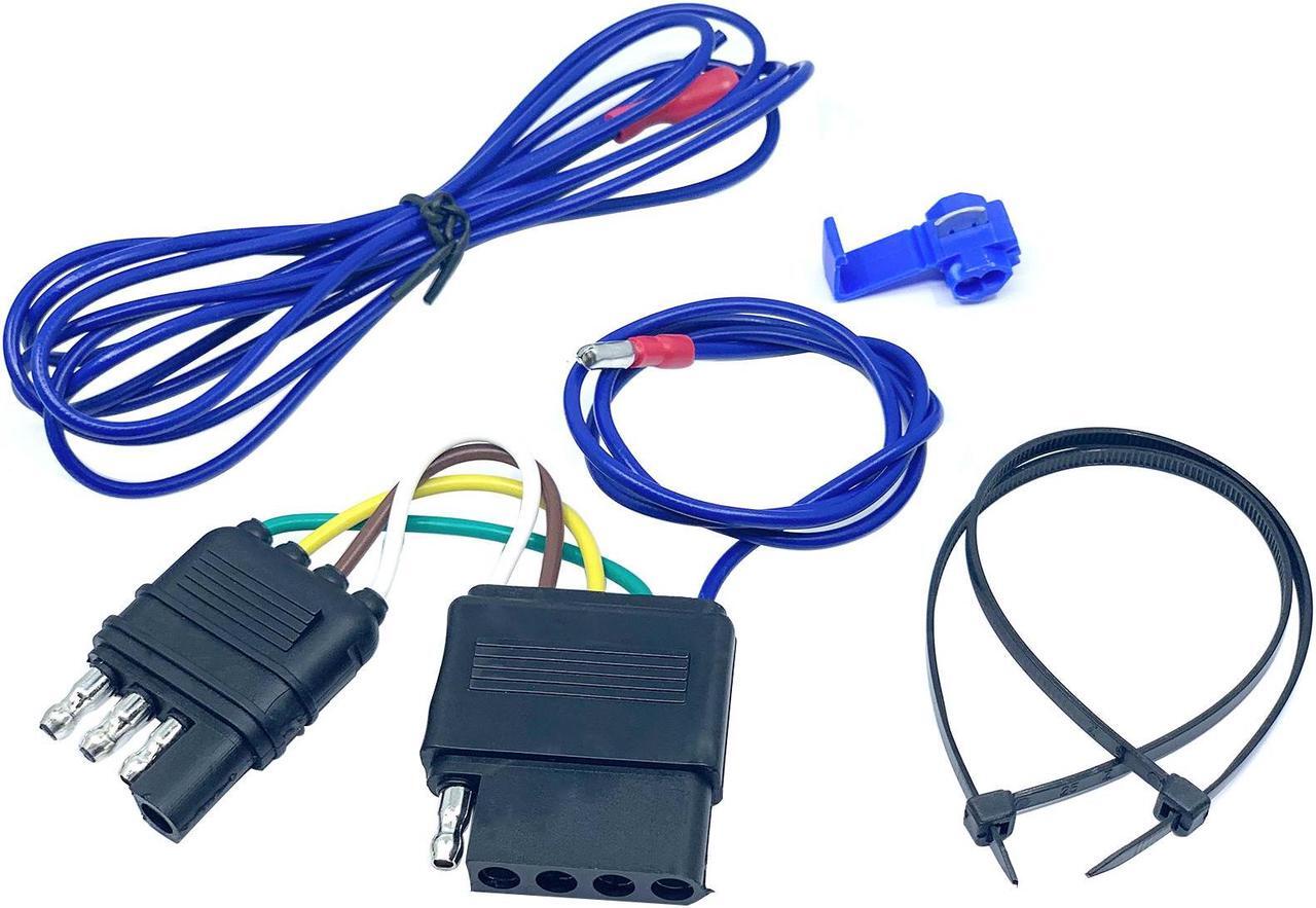 Main image of CARROFIX 4 Way Flat to 5 Way Flat Extension Harness - Trailer Wiring Adapter Connector