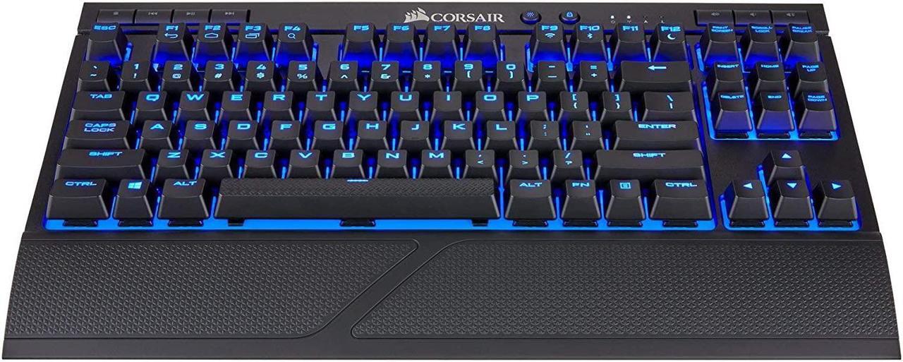 Alt view image 10 of 20 - Corsair K63 Wireless Mechanical Gaming Keyboard, backlit Blue LED, Cherry MX Red - Quiet & Linear