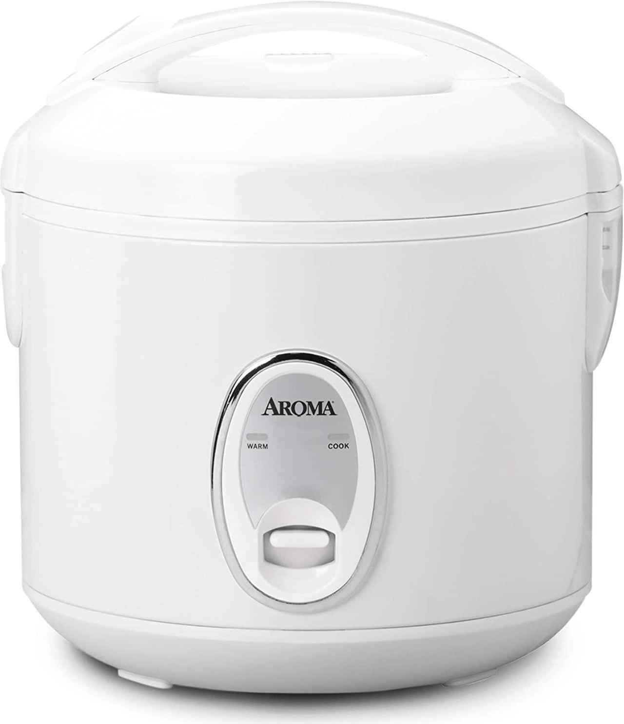Alt view image 8 of 12 - AROMA ARC-914S 8-Cup (Cooked) Cool-Touch Rice Cooker and Food Steamer, White