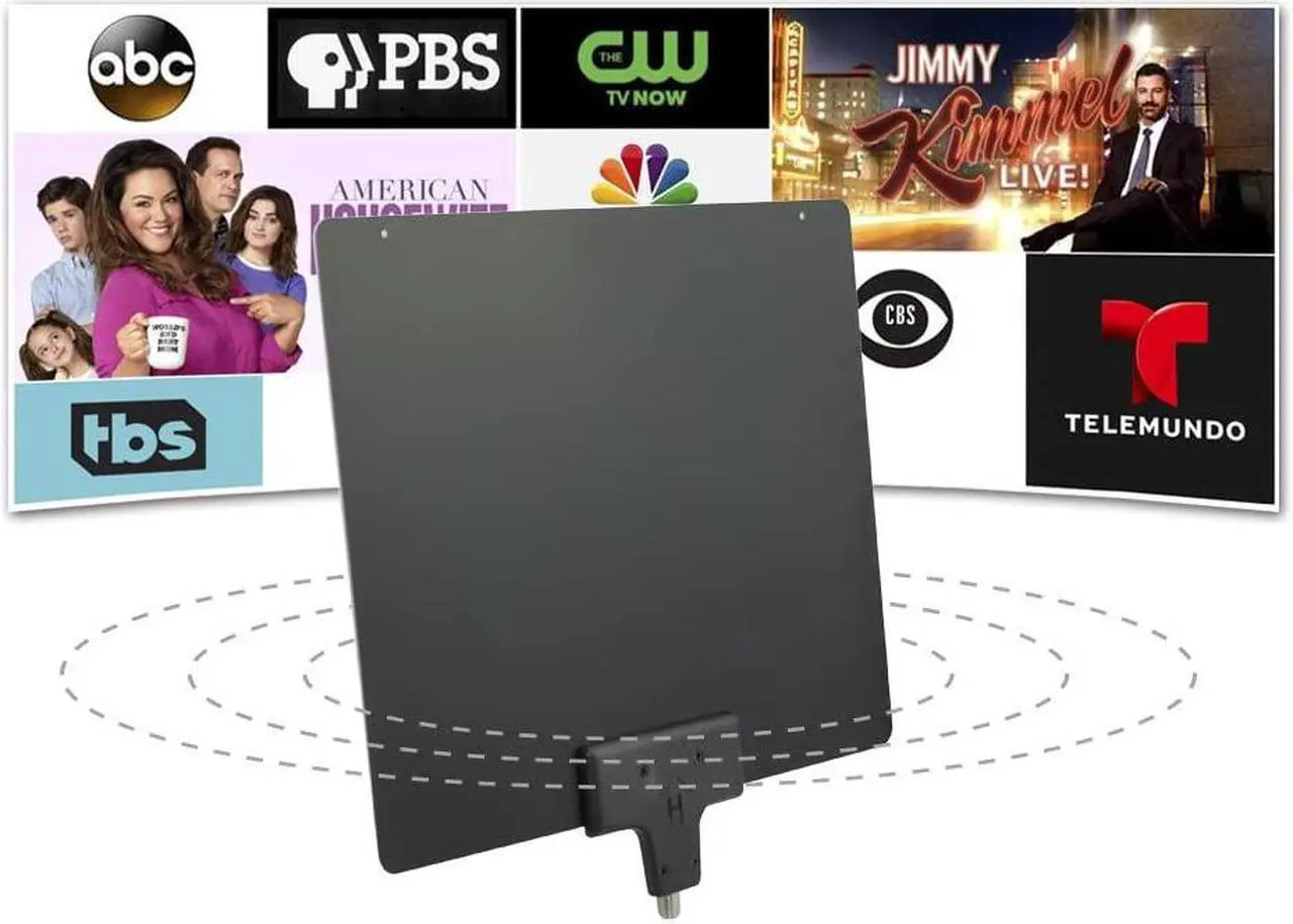 Alt view image 11 of 12 - Mediasonic HomeWorX HW210AN Ultra Thin Indoor Digital HD TV antenna