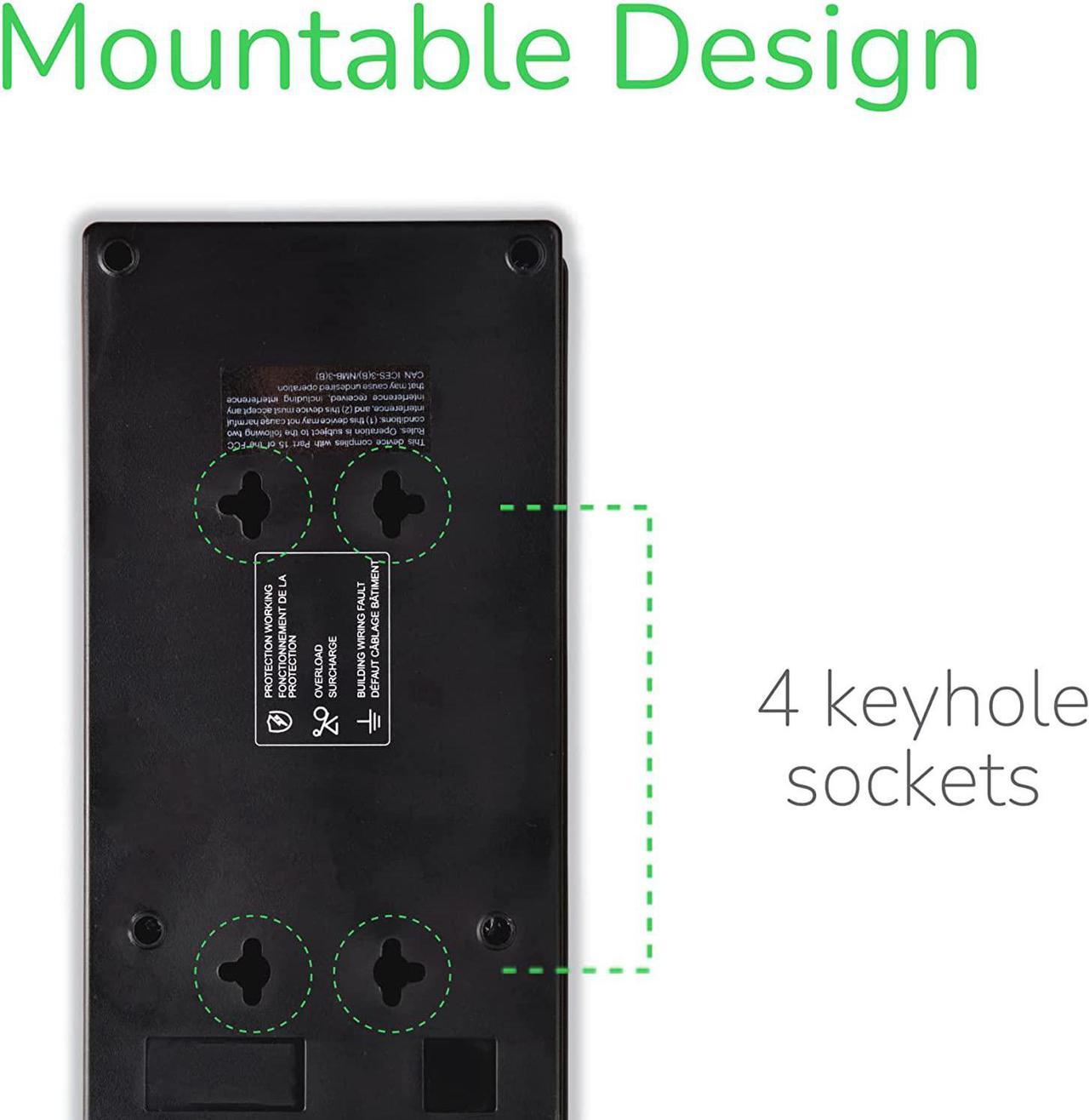 APC 11Outlet Surge Protector Power Strip with USB Charging Ports, 2880