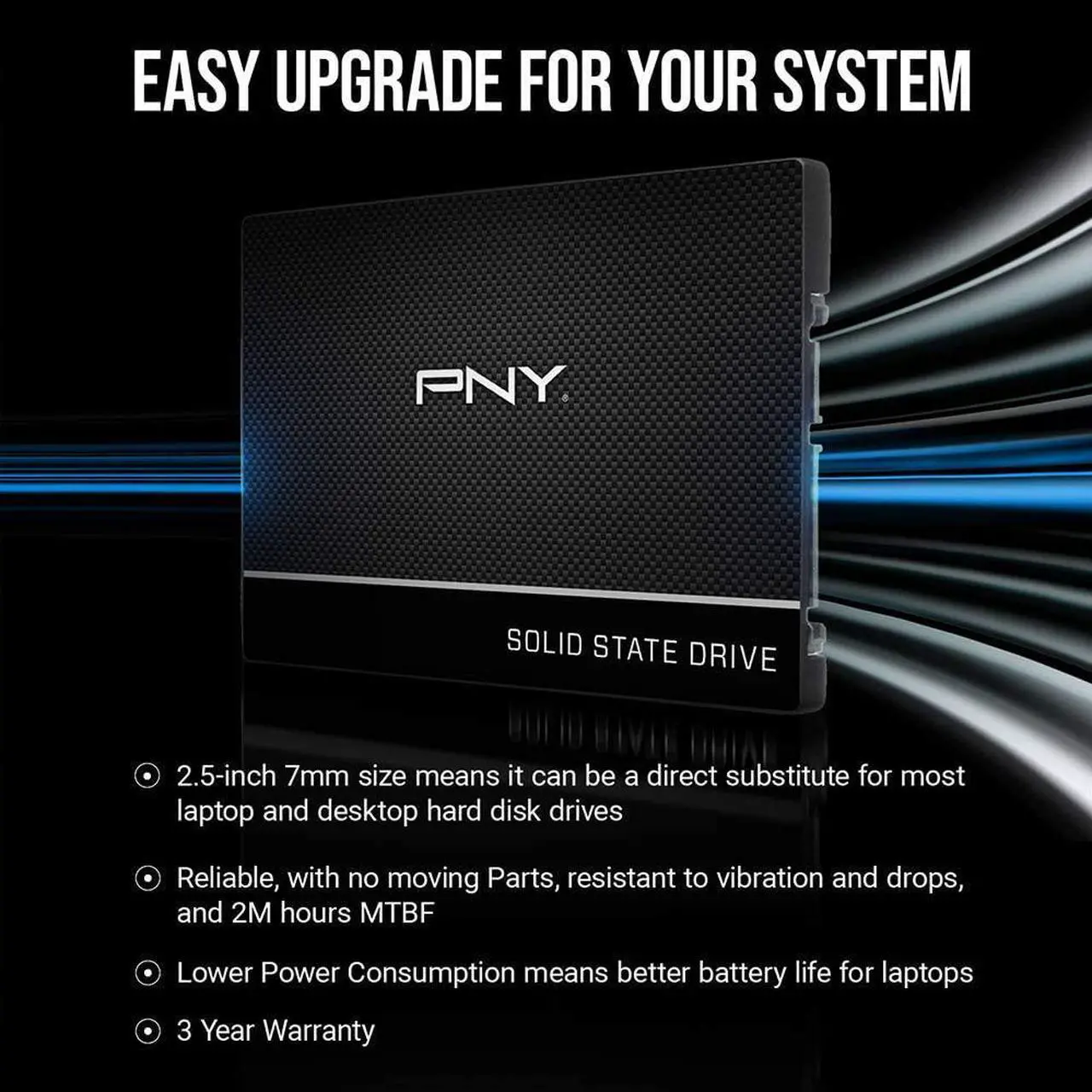Alt view image 12 of 15 - PNY CS900 240GB 2.5" SATA III INTERNAL Solid State Drive (SSD) - SSD7CS900-240-RB