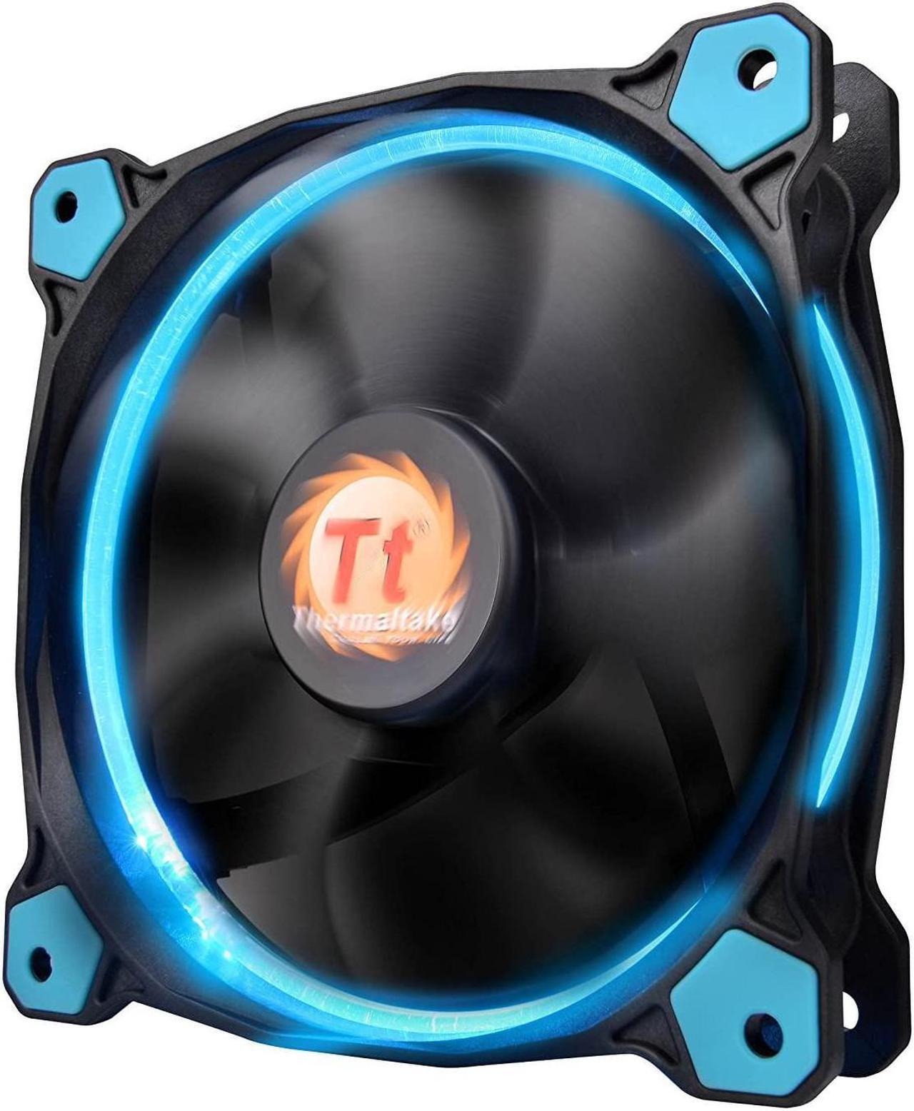 Alt view image 7 of 11 - Thermaltake Riing 14 Series High Static Pressure 140mm Circular Blue LED Ring Case/Radiator Fan CL-F039-PL14BU-A