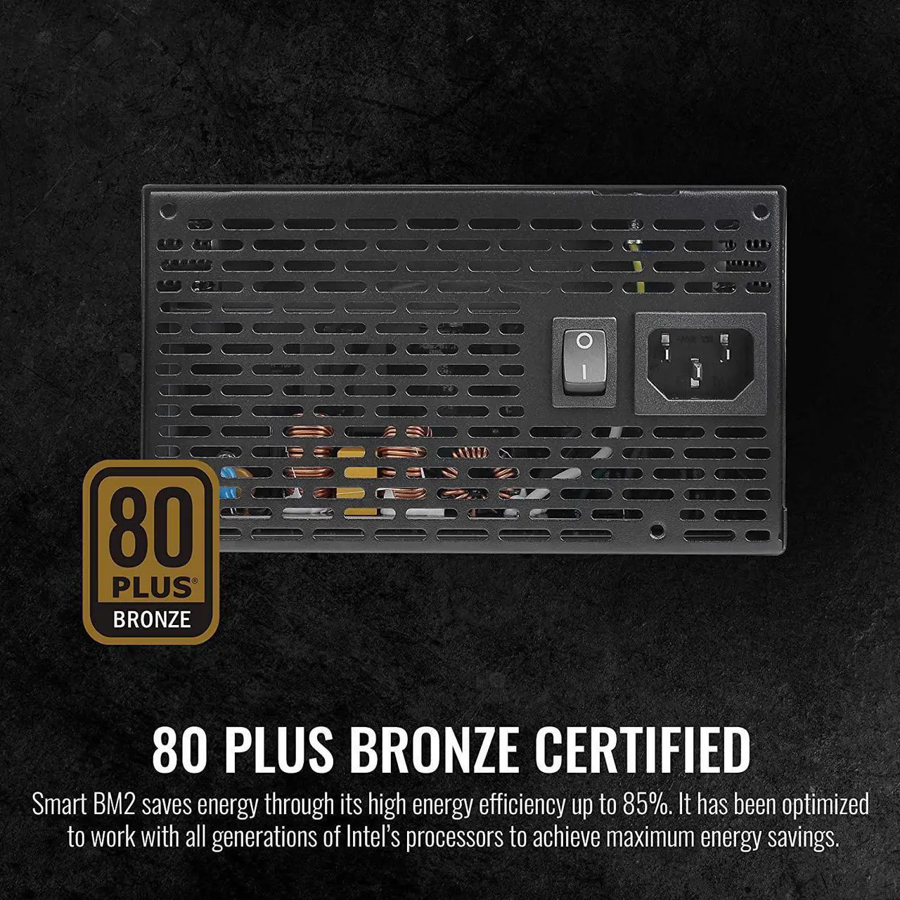 Alt view image 18 of 20 - Thermaltake Smart BM2 550W 80+ Bronze Intel Skylake’s C6/C7 States & ErP Ready 140mm Quiet Fan Japanese Capacitor Semi Modular Power Supply 5 Year Warranty, PS-SPD-0550MNFABU-1