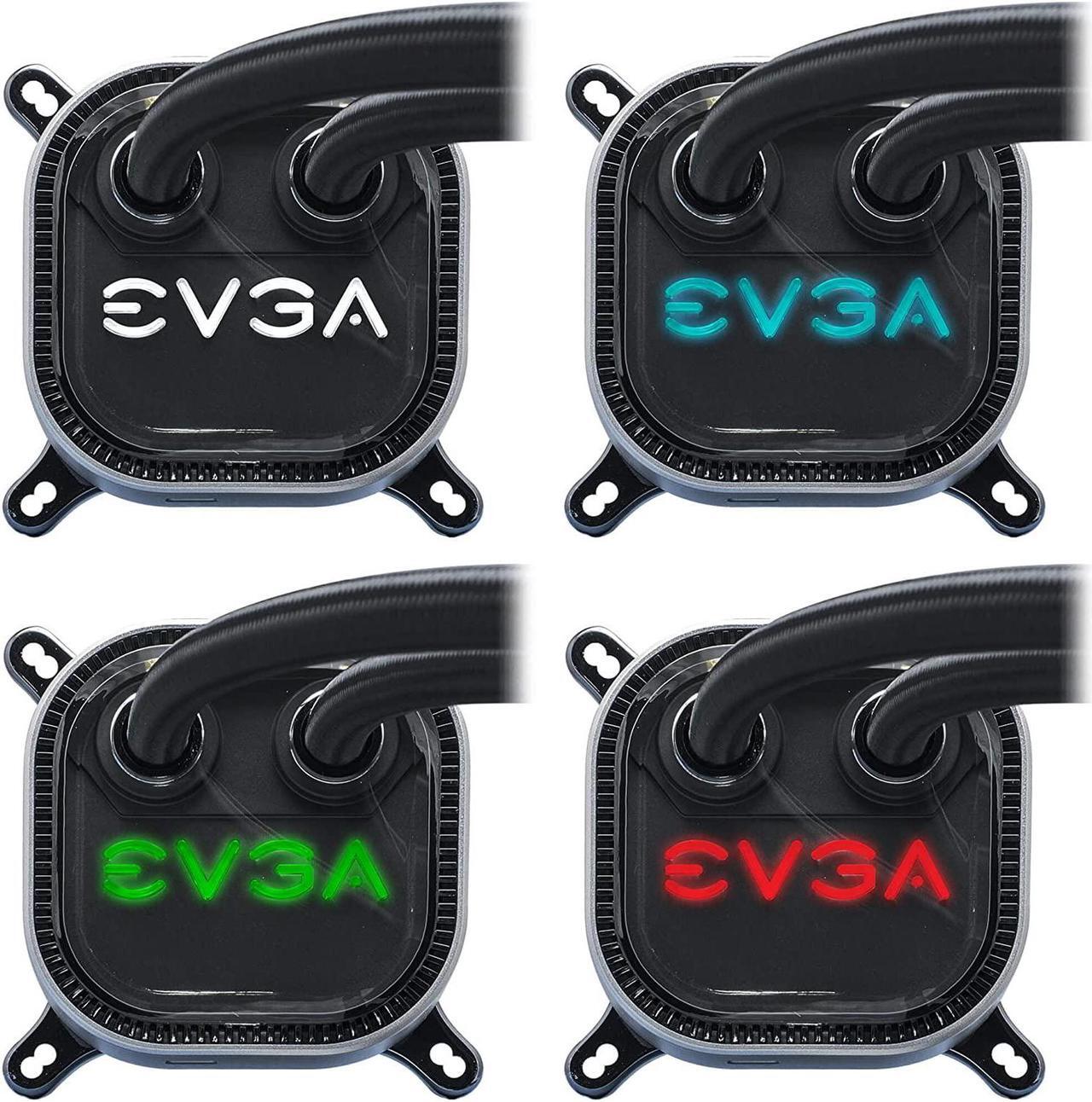 Alt view image 15 of 15 - EVGA CLC 280mm All-In-One RGB LED CPU Liquid Cooler, 2x FX13 140mm PWM Fans, Intel, AMD, 400-HY-CL28-V1 LGA 1700 Compatible