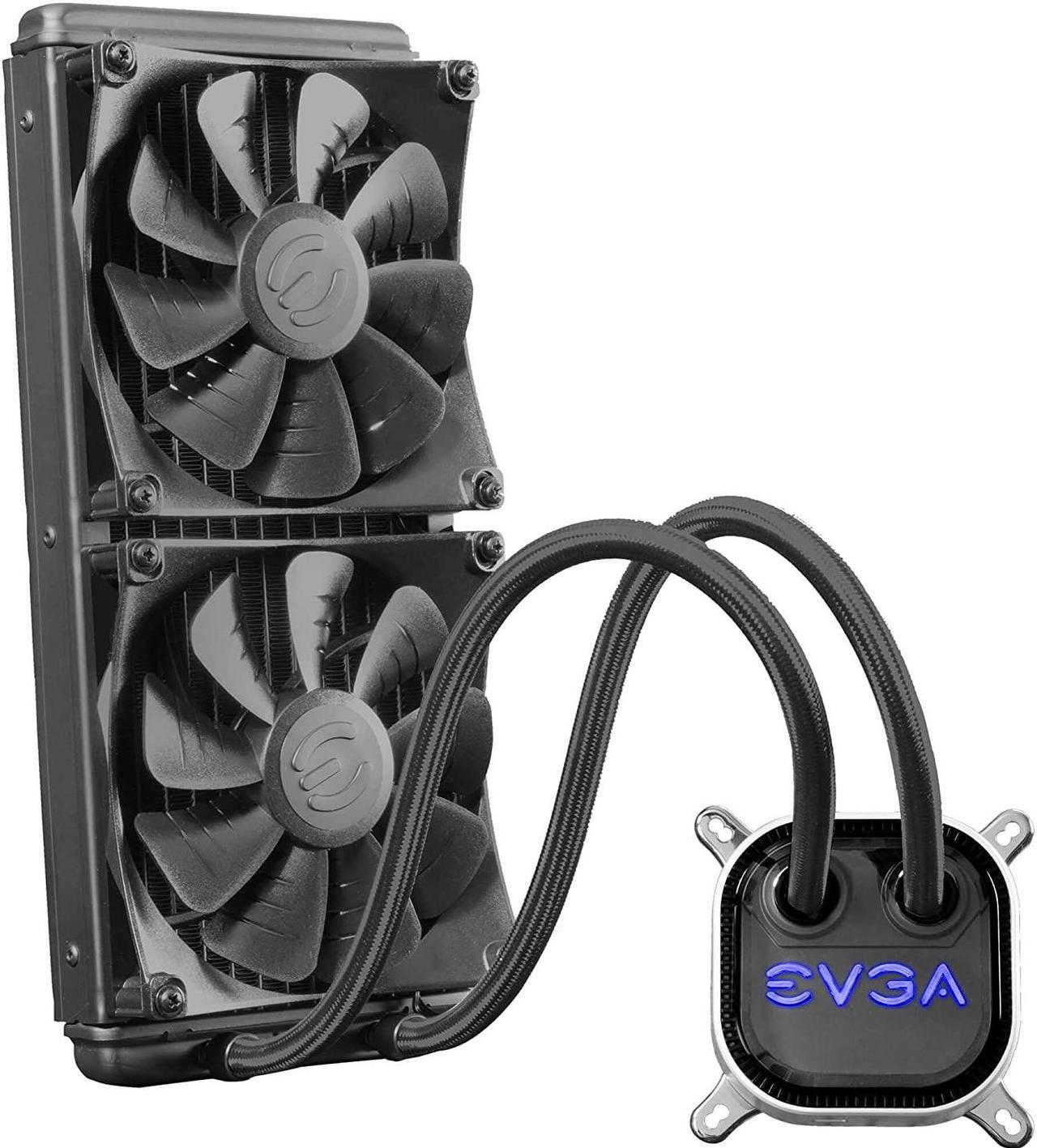 Alt view image 14 of 15 - EVGA CLC 280mm All-In-One RGB LED CPU Liquid Cooler, 2x FX13 140mm PWM Fans, Intel, AMD, 400-HY-CL28-V1 LGA 1700 Compatible