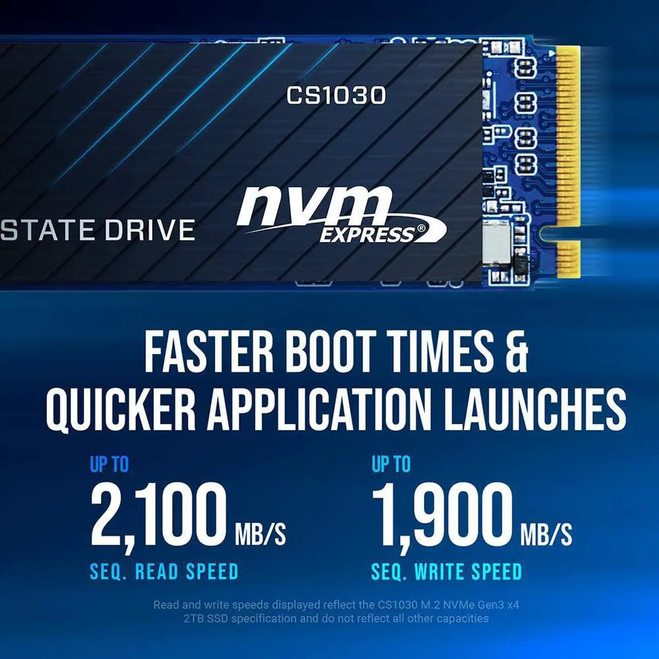 Alt view image 10 of 11 - PNY CS2130 M.2 2280 500GB PCI-Express 3.0 x4, NVMe 1.3 3D NAND Internal Solid State Drive (SSD) M280CS2130-500-RB