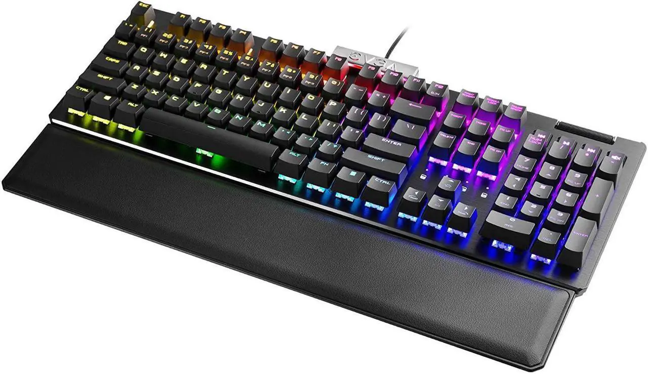Alt view image 12 of 20 - EVGA Z15 RGB Mechanical Gaming Keyboard, Linear Switch, RGB Backlit LED, Hot Swappable Kailh Speed Silver Switches 821-W1-15US-KR