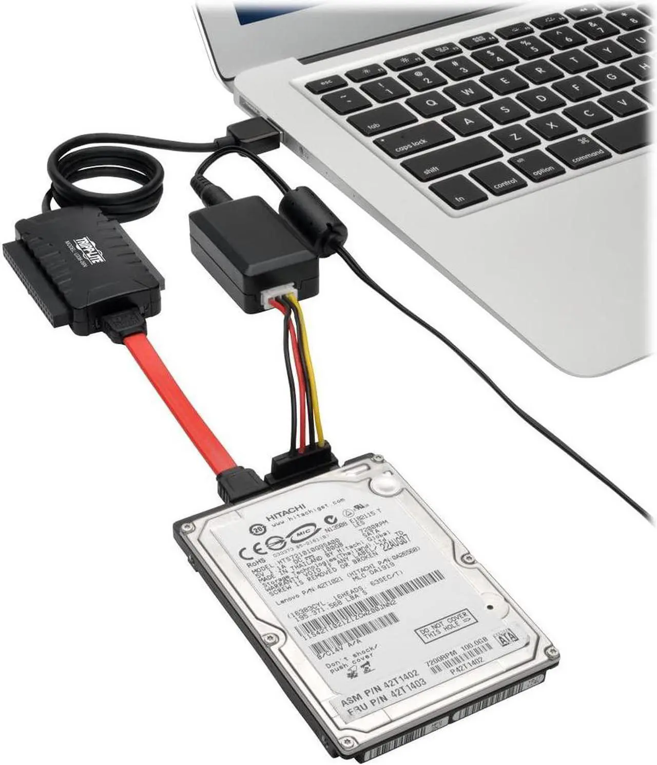 Alt view image 10 of 10 - Tripp Lite USB 3.0 SuperSpeed to SATA/IDE Adapter 2.5/3.5/5.25" Hard Drives