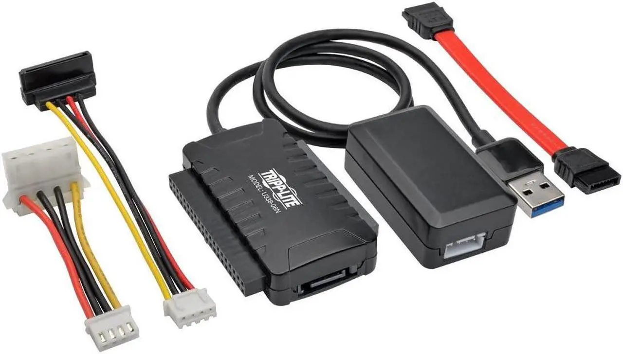 Alt view image 8 of 10 - Tripp Lite USB 3.0 SuperSpeed to SATA/IDE Adapter 2.5/3.5/5.25" Hard Drives