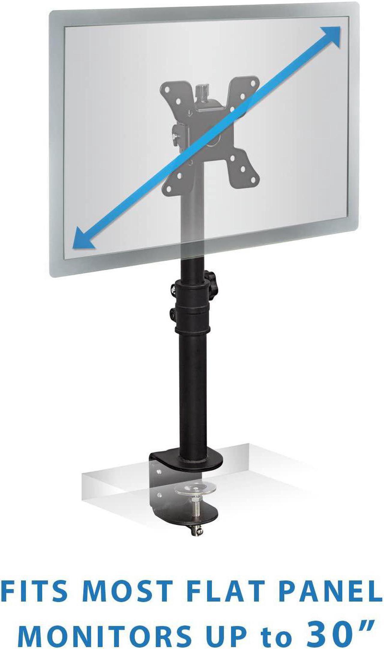 Alt view image 8 of 13 - Mount-It! Vertical Monitor Desk Stand | Height Adjustable | Fits 19-30 Inch Computer Screens