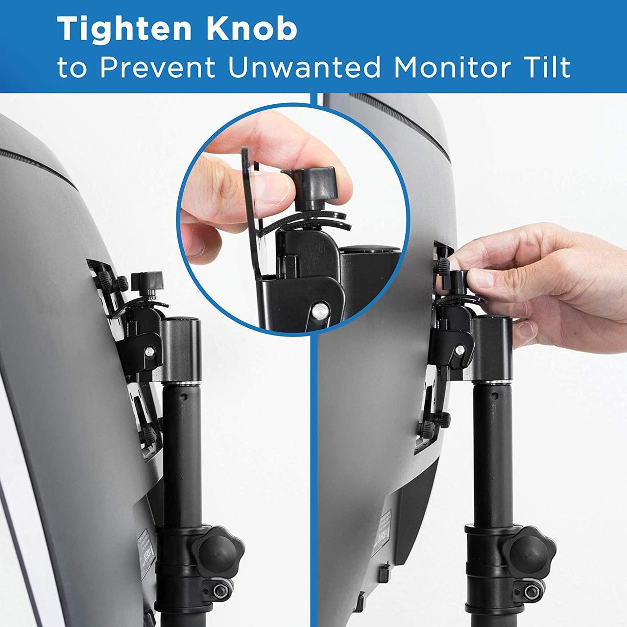 Alt view image 12 of 13 - Mount-It! Vertical Monitor Desk Stand | Height Adjustable | Fits 19-30 Inch Computer Screens