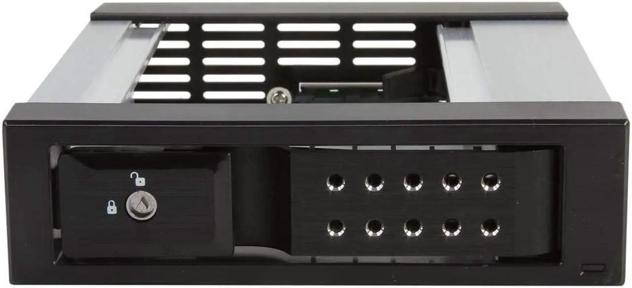 Alt view image 9 of 11 - iStarUSA BPN-DE110SS-BLACK Trayless 5.25" to 3.5" SATA SAS 6 Gbps HDD Hot-swap Rack