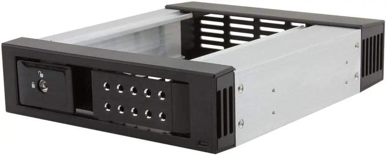 Alt view image 11 of 11 - iStarUSA BPN-DE110SS-BLACK Trayless 5.25" to 3.5" SATA SAS 6 Gbps HDD Hot-swap Rack