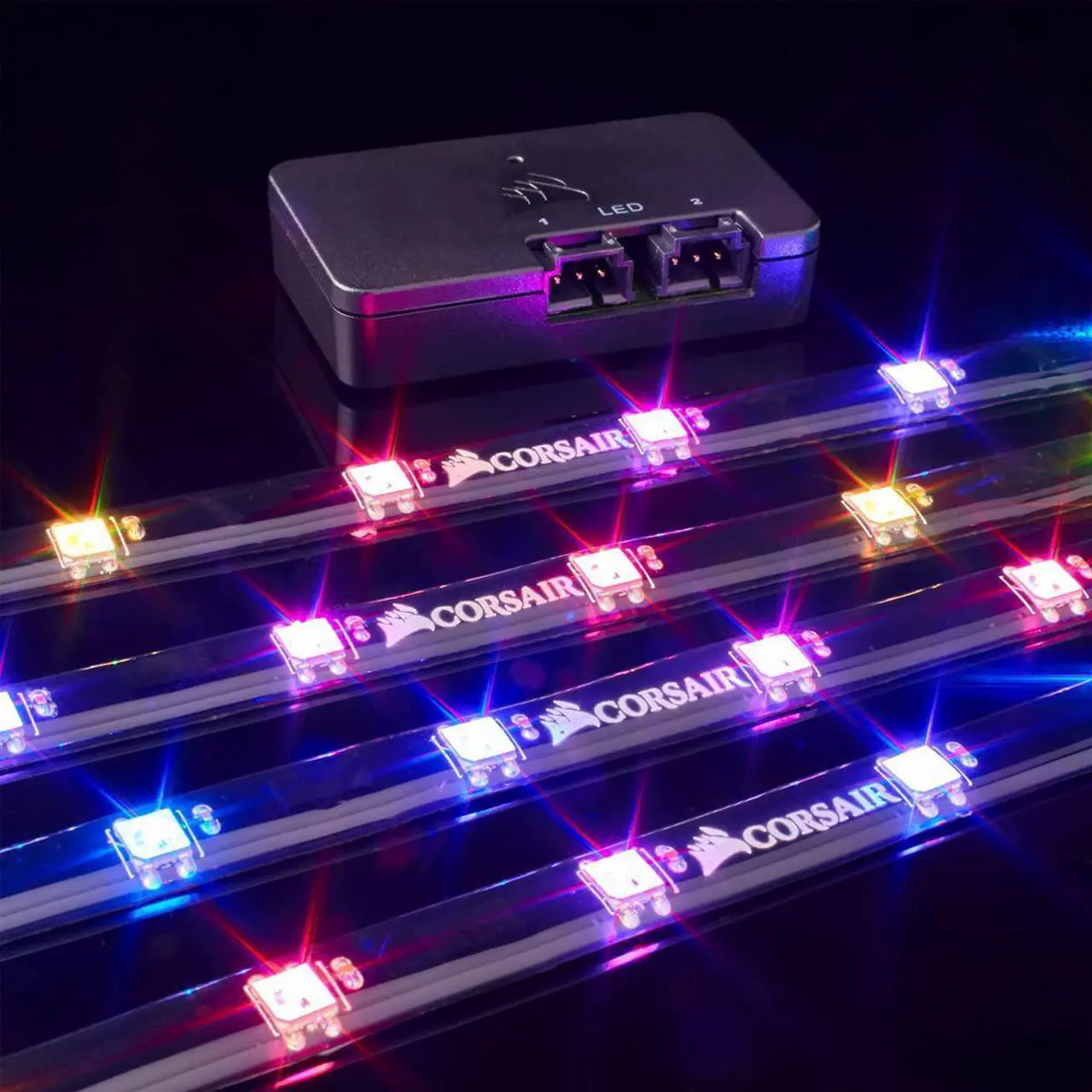 Alt view image 11 of 20 - CORSAIR Lighting Node PRO CL-9011109-WW, RGB Lighting Controller with Individually Addressable RGB LED Strips