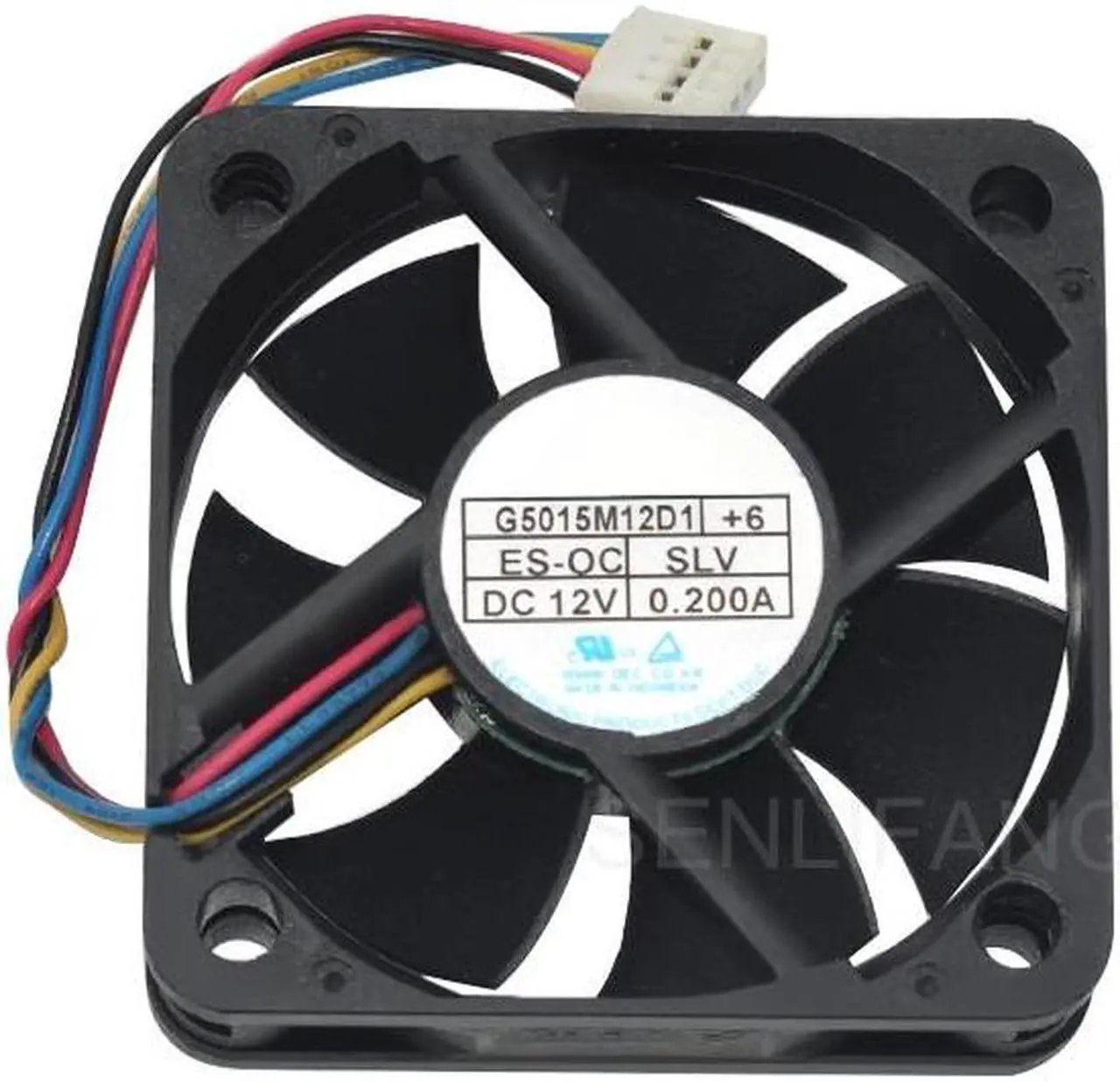 Main image of G5015M12D1+6 12V 0.2A 50*50*15mm 4-Wire DC Vehicle Audio Cooling Fan cable lengeth 9.5cm only