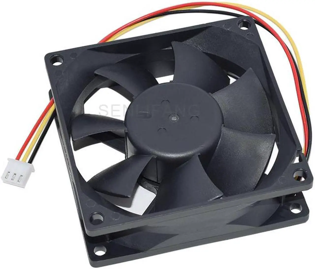 Alt view image 2 of 4 - New Applicable to EFC-08E12D-EF05 DC 12V 0.4A 80x80x25mm 3 Line Cooling Fan