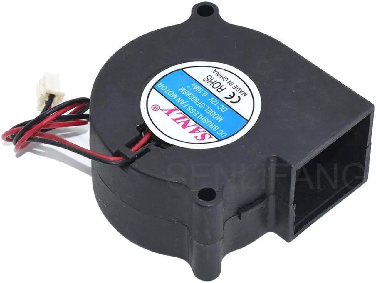 Alt view image 4 of 6 - New Original For SANLY SF6028SM DC12V 0.10A 6028 60mm 2-Wire Mute Turbo Blower Fan Humidifier Dehumidifier Cooling Fan