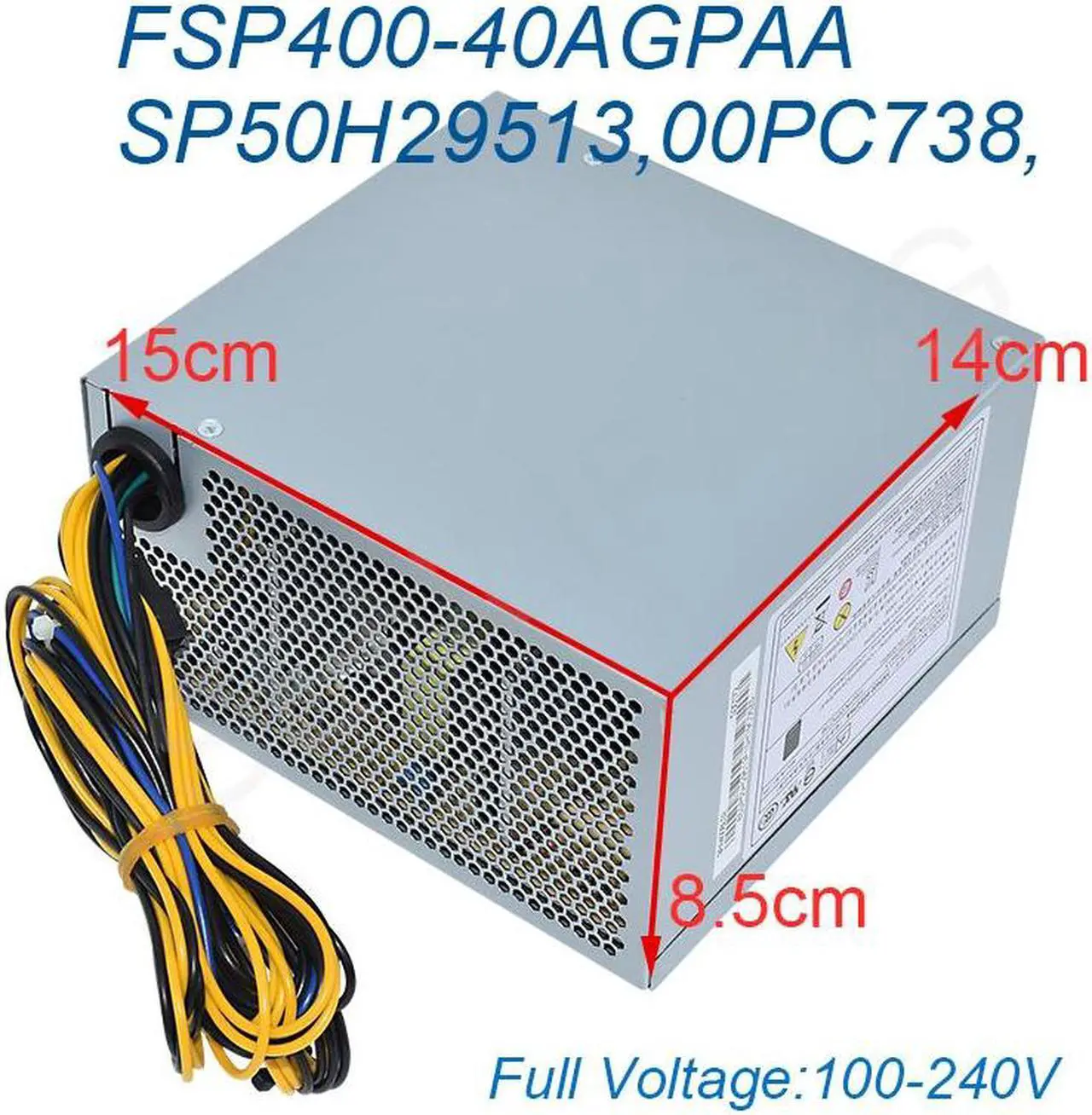 Main image of For Lenovo FSP400-40AGPAA SP50H29513 00PC738 Max 400W 10pin With Graphics Card 6pin Server Power Supply