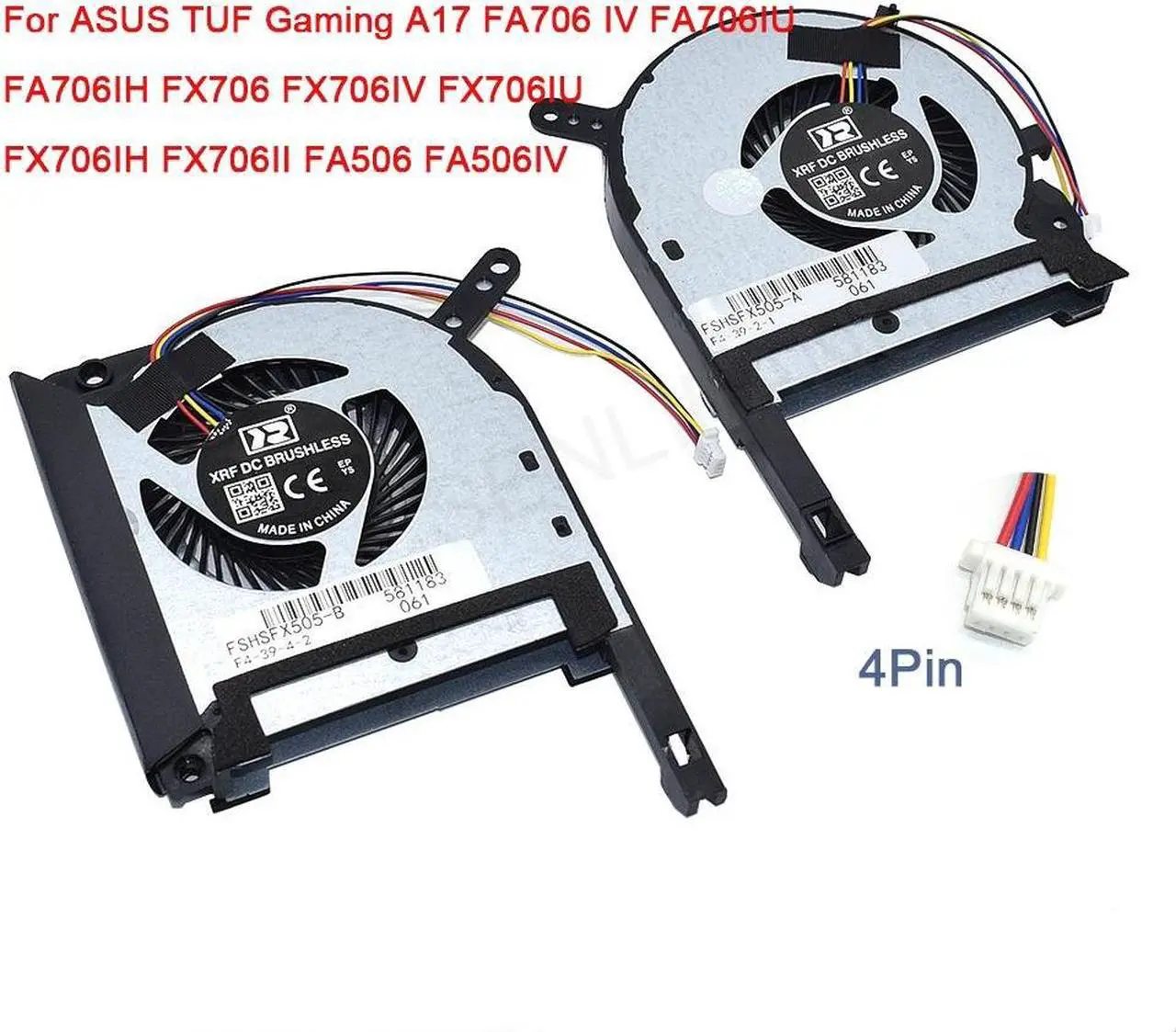 Main image of NEW CPU GPU Fan For ASUS TUF Gaming A17 FA706 IV FA706IU FA706IH FX706 FX706IV FX706IU FX706IH FX706II FA506 FA506IV Cooling