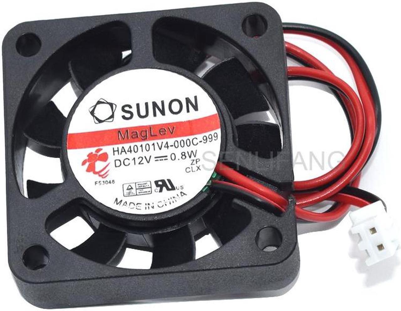 Alt view image 3 of 5 - For SUNON DC12V 0.8W 4cm 40mm 40x40x10mm HA40101V4-000C-999 2-Wire South-North Bridge Ultra-quiet Cooling Fan New