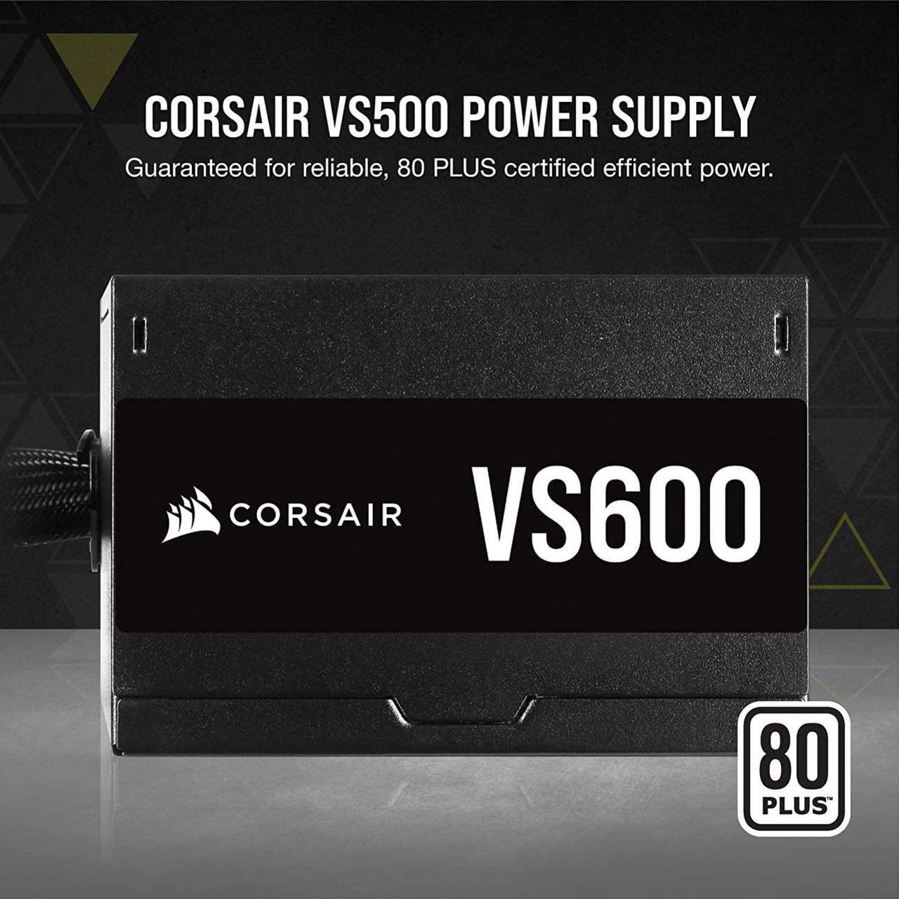 Alt view image 10 of 14 - CORSAIR VS Series VS600 600W 80 PLUS Certified Non-Modular ATX Power Supply, CP-9020224-NA