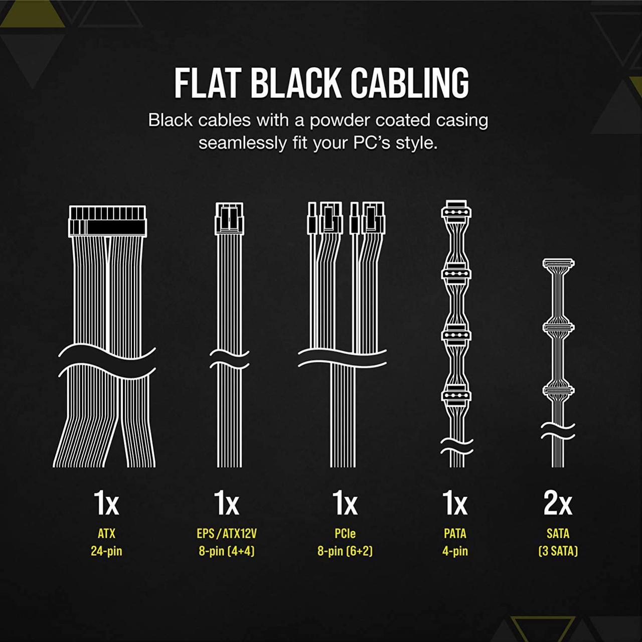 Alt view image 14 of 14 - CORSAIR VS Series VS600 600W 80 PLUS Certified Non-Modular ATX Power Supply, CP-9020224-NA