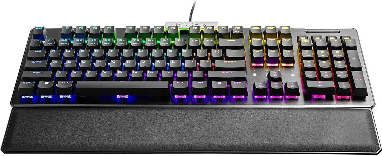 Alt view image 17 of 20 - EVGA Z15 RGB Mechanical Gaming Keyboard, Linear Switch, RGB Backlit LED, Hot Swappable Kailh Speed Silver Switches 821-W1-15US-KR