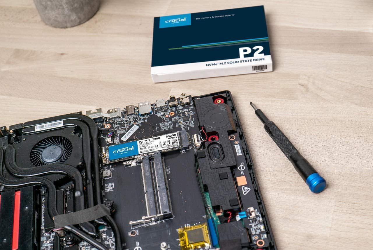 Alt view image 9 of 11 - Crucial P2 1TB 3D NAND NVMe PCIe M.2 SSD Up to 2400 MB/s - CT1000P2SSD8