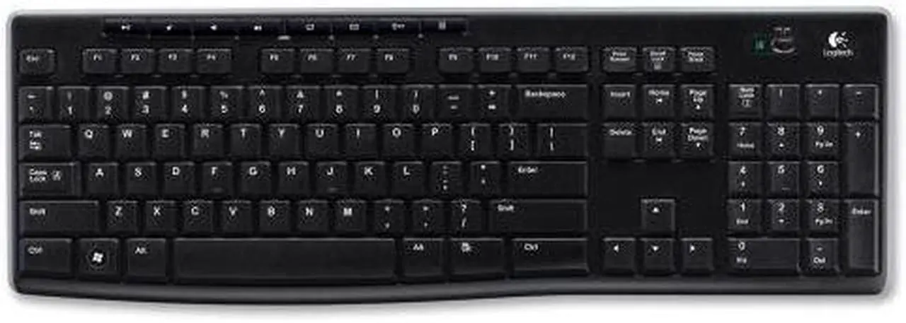 Alt view image 18 of 20 - Logitech K270 Wireless Keyboard K270 Black Logitech Unifying protocol (2.4 GHz) Wireless range: >33 ft (10m) wireless range Ergonomic Keyboard