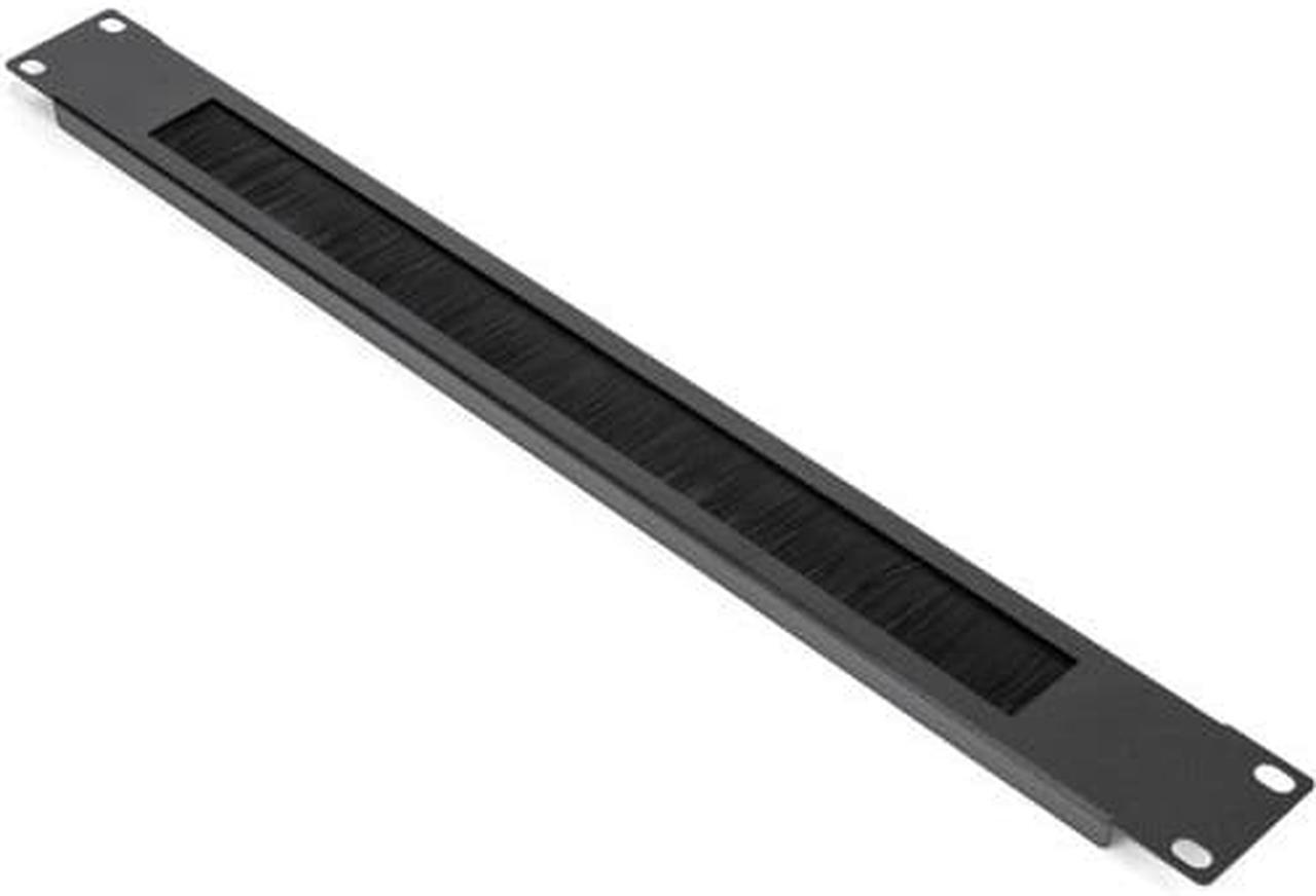 Alt view image 3 of 3 - Rocstor 1U Rack Mount Brush Panel Y10E010B1