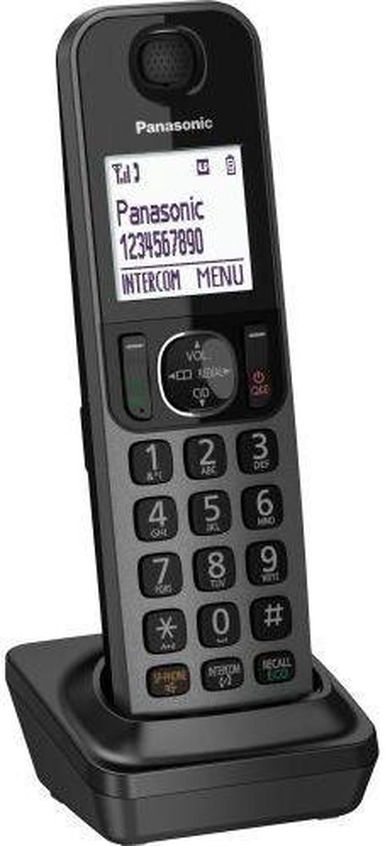 Alt view image 17 of 20 - Panasonic KX-TGFA30M Rplmt Handset KXTGF358 Black