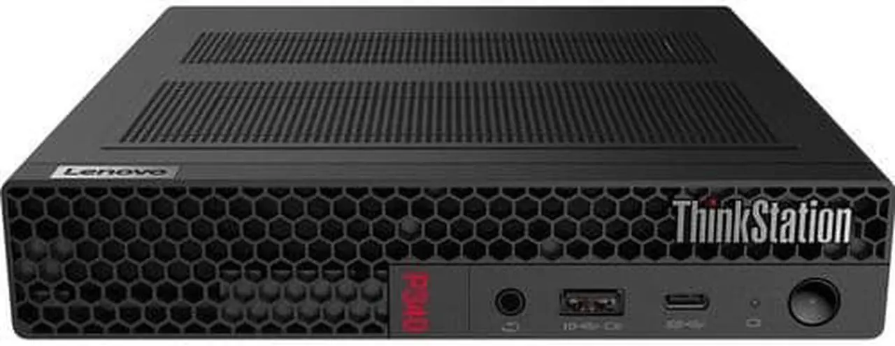 Alt view image 7 of 7 - Lenovo ThinkStation P340 30DF0088US Workstation - 1 x Intel Core i7 Octa-core (8 Core) i7-10700T 10th Gen 2 GHz - 32 GB DDR4 SDRAM RAM - 1 TB SSD - Tiny - Black - Intel Q470 Chip - Windows 11 Pro 64-b