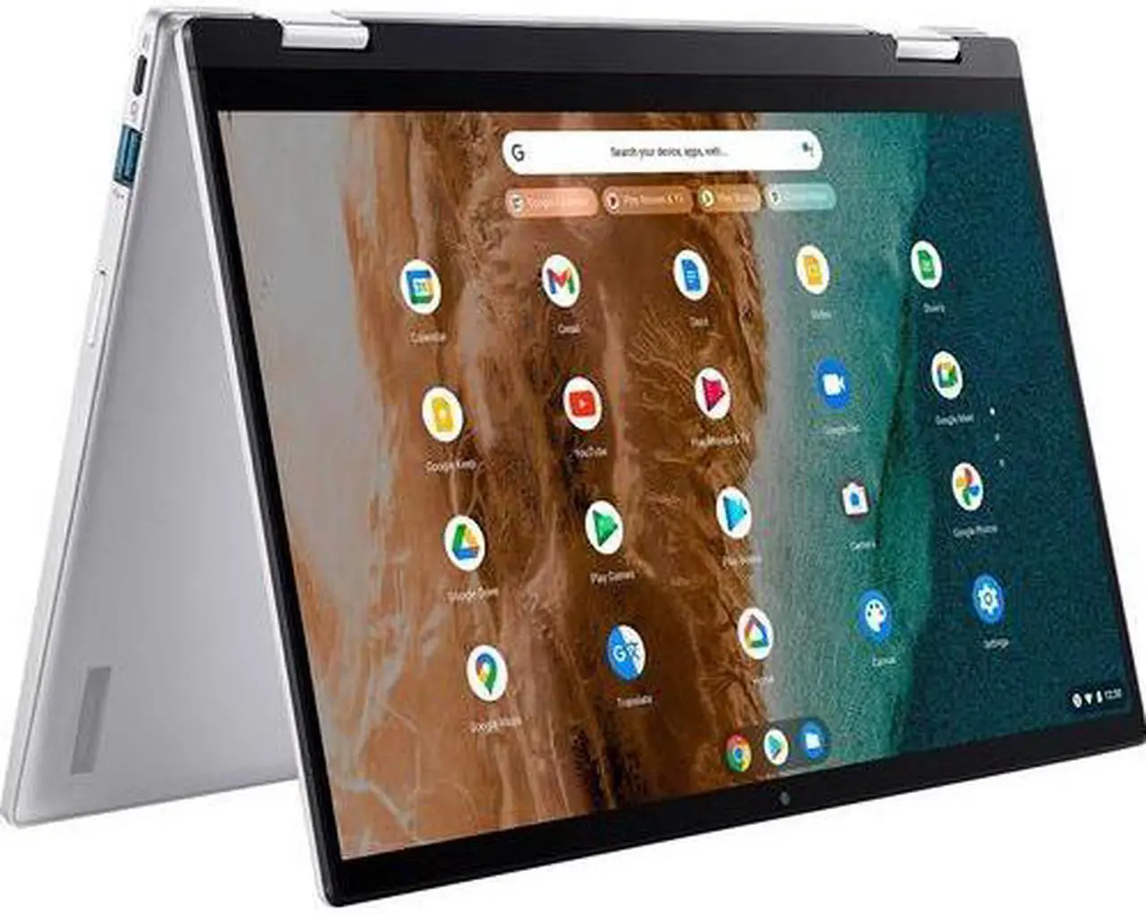 Alt view image 10 of 10 - Acer Chromebook Enterprise Spin 514 Chromebook Intel Core i5-1130G7 8GB Memory 256 GB PCIe SSD 14.0" Touch Screen Chrome OS CP514-2H-52GL