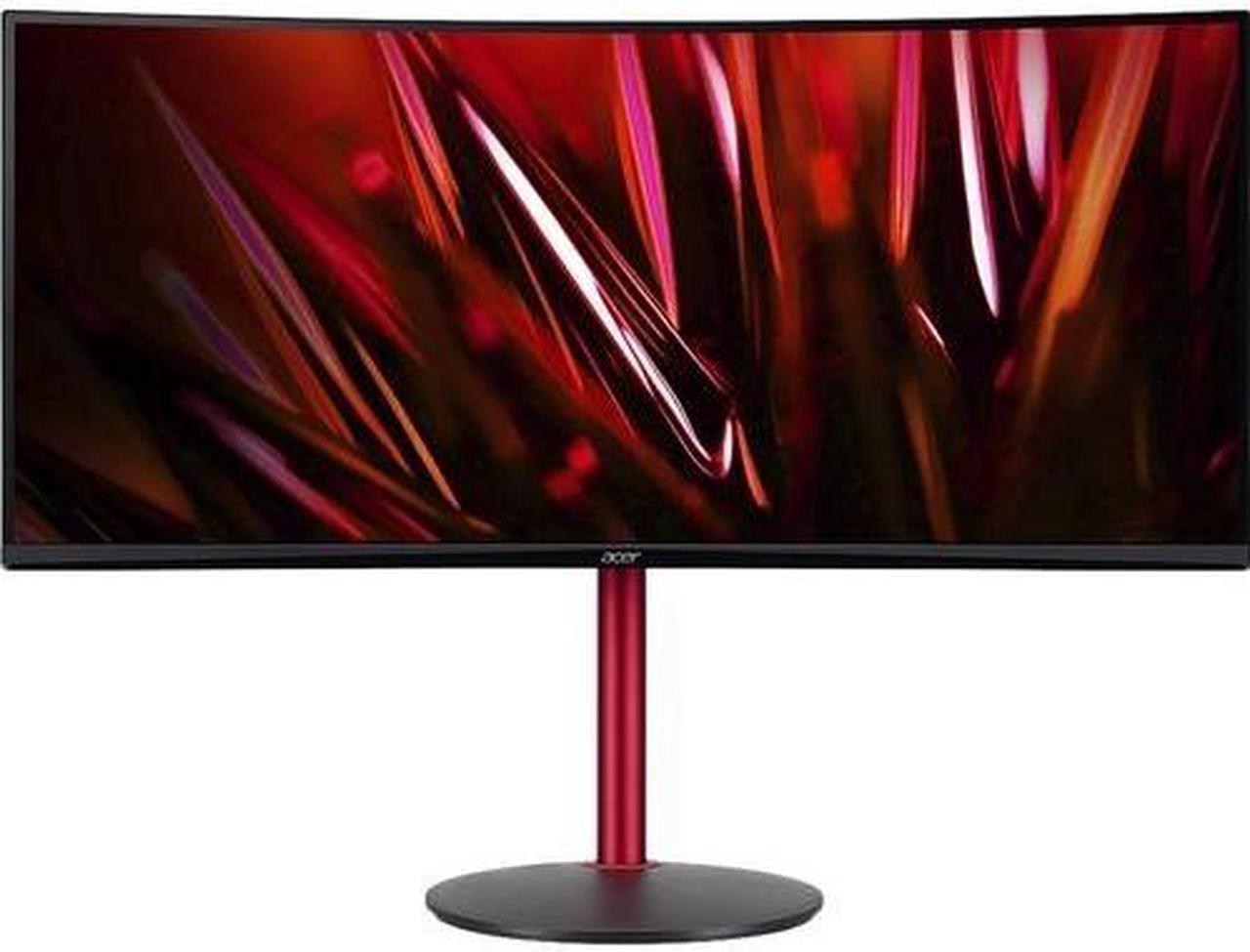 Alt view image 9 of 9 - Acer Nitro XZ342CK Pbmiiphx 34" 1500R Curved WQHD (3440 x 1440) VA Gaming Monitor with AMD Radeon Freesync, VESA Certified DisplayHDR400, 95% sRGB, 144Hz, 1ms VRB (Display Port & 2 x HDMI 2.0 Ports)